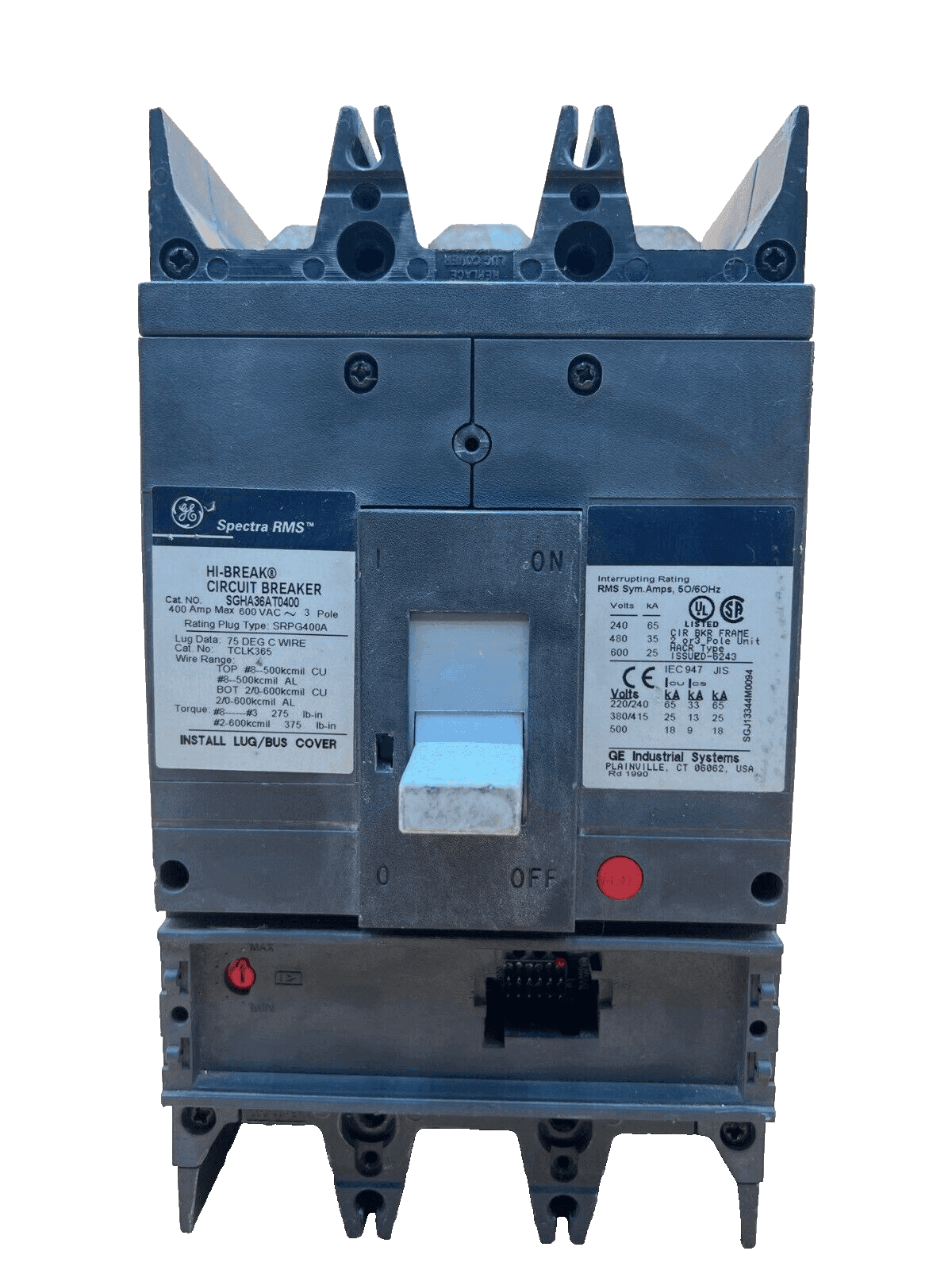 GE SGHA36AT0400 Circuit Breaker — image 1 of 7