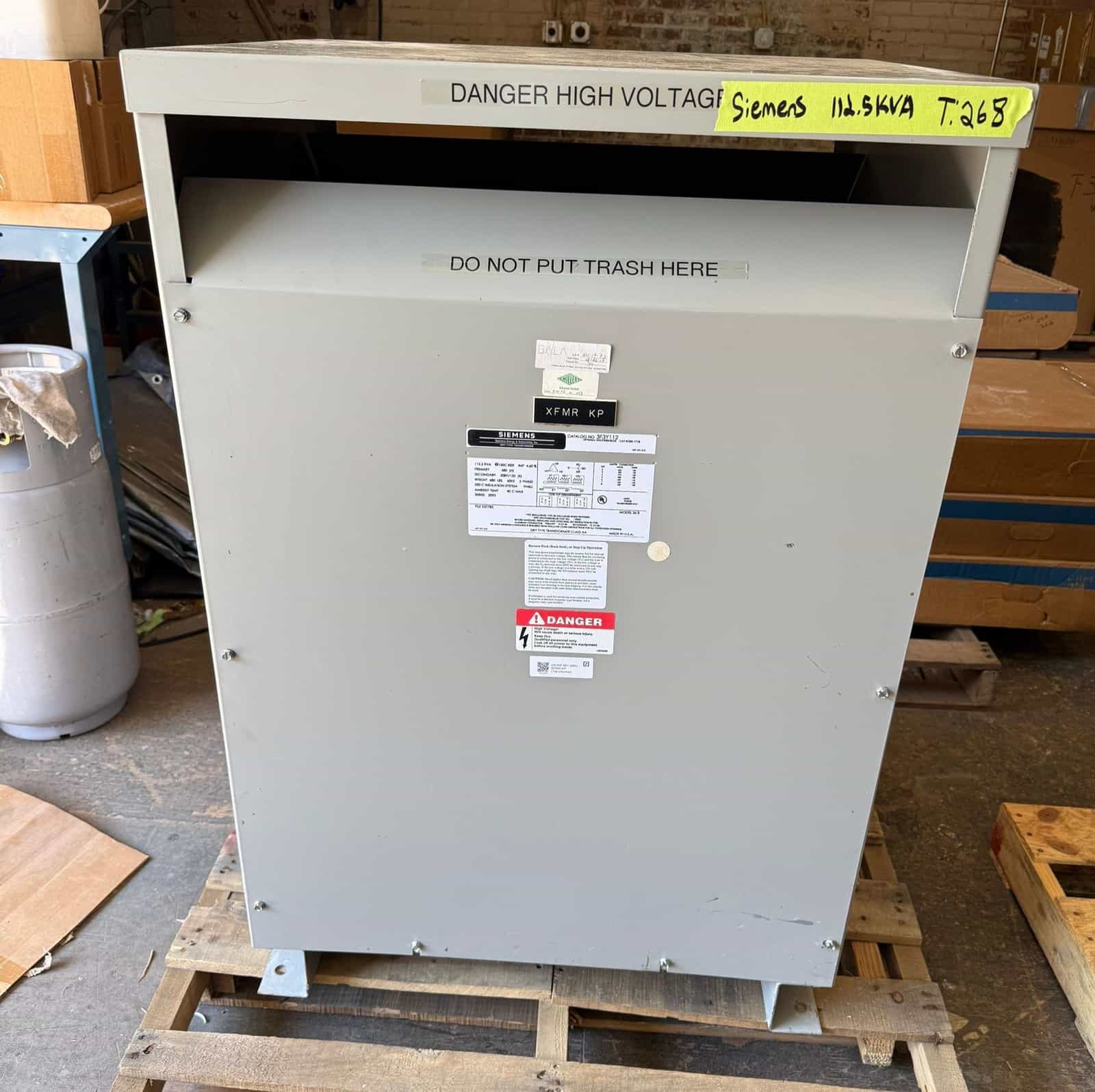 Siemens 3F3Y112 Dry Type Transformers — image 1 of 8