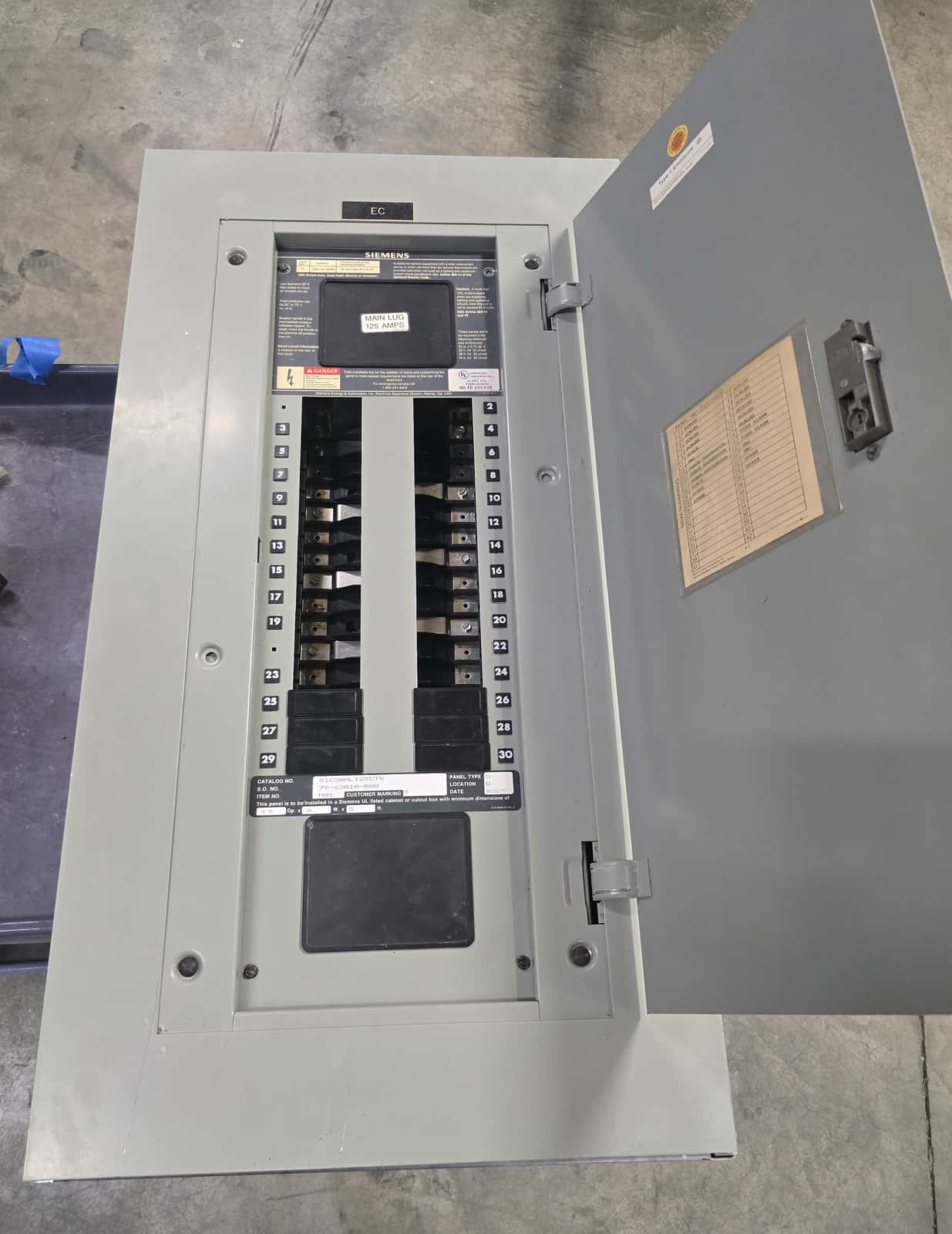 Siemens S1C30ML125CTS Panel — image 1 of 12