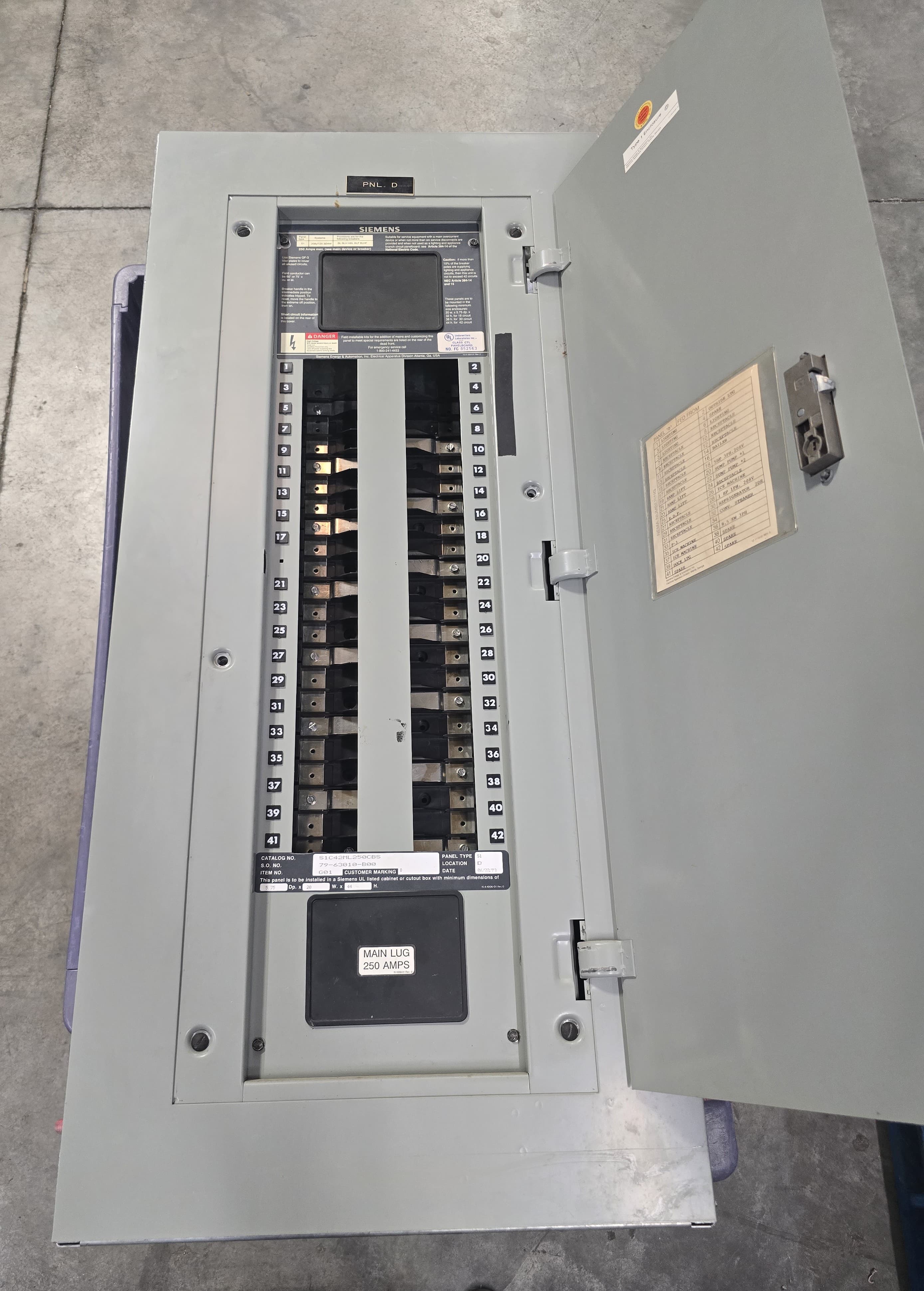 Siemens S1C42ML250CBS Panel — image 1 of 12