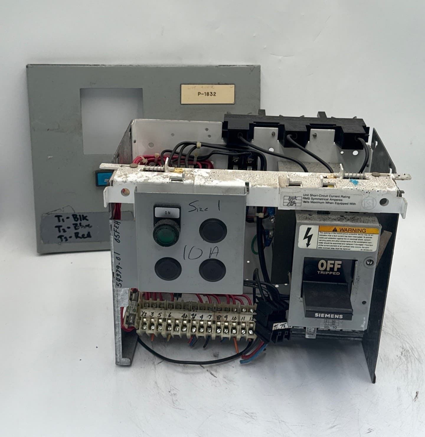 Siemens Model 90 12" 10A Combo MCC Bucket Size 1 3TB44 Starter ED63A010 – image 1