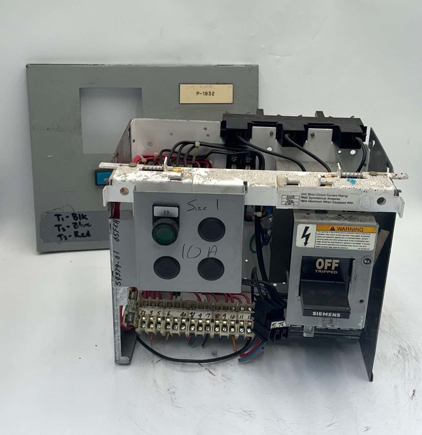 Siemens Model 90 12" 10A Combo MCC Bucket Size 1 3TB44 Starter ED63A010
