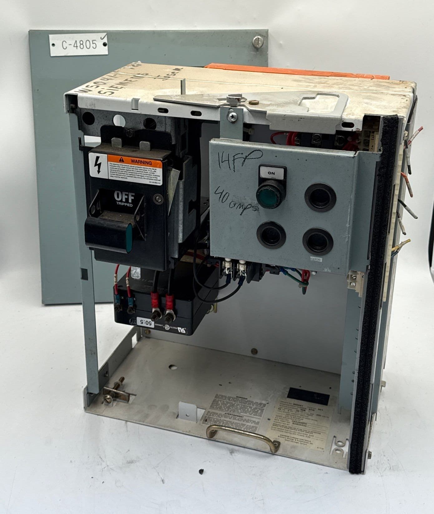 Siemens Model 95+ 18" 40A Combo MCC Bucket Size 2 14FP32A71 Starter ED63A040 – image 1