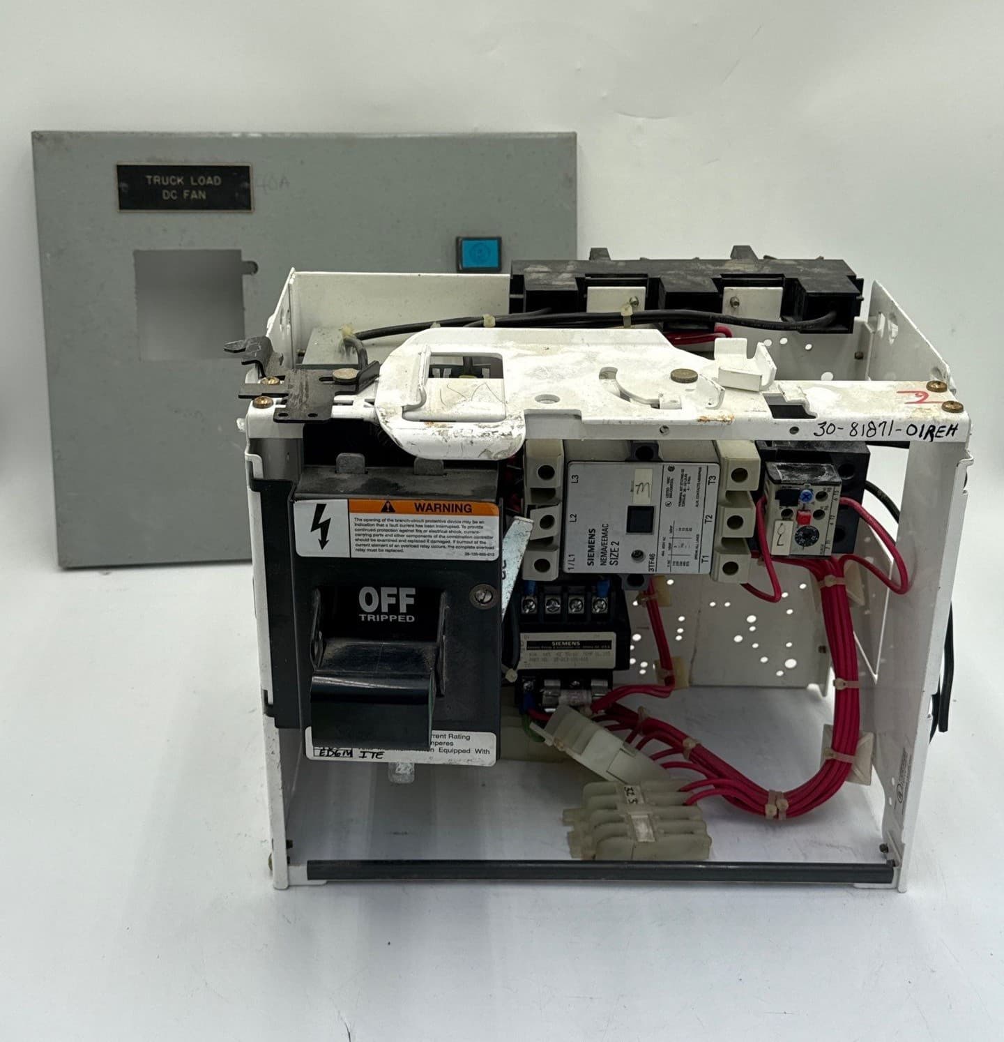 Siemens Model 95 50A 12" Combo MCC Bucket Size 2 3TF46 Starter ED63A050 – image 1