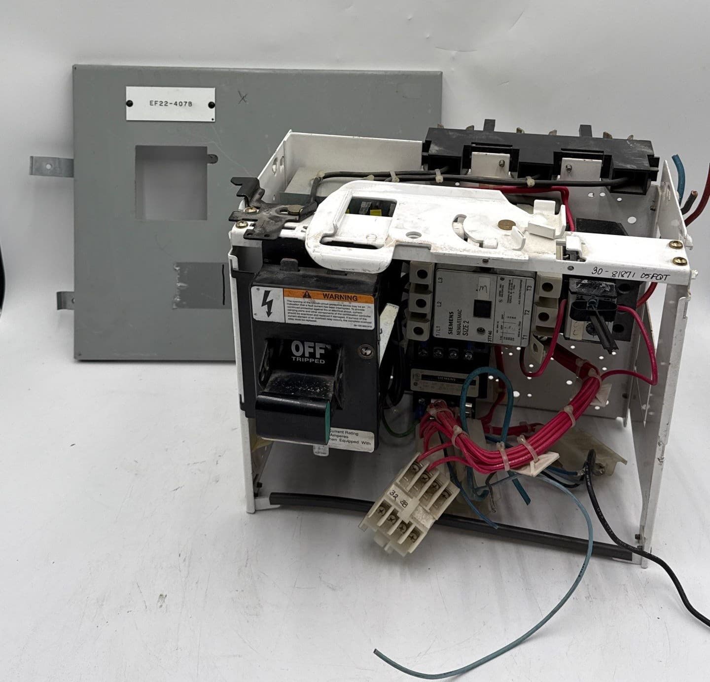 Siemens Model 95 12" 30A Combo MCC Bucket Size 2 Starter ED63A030 30 Amp – image 1