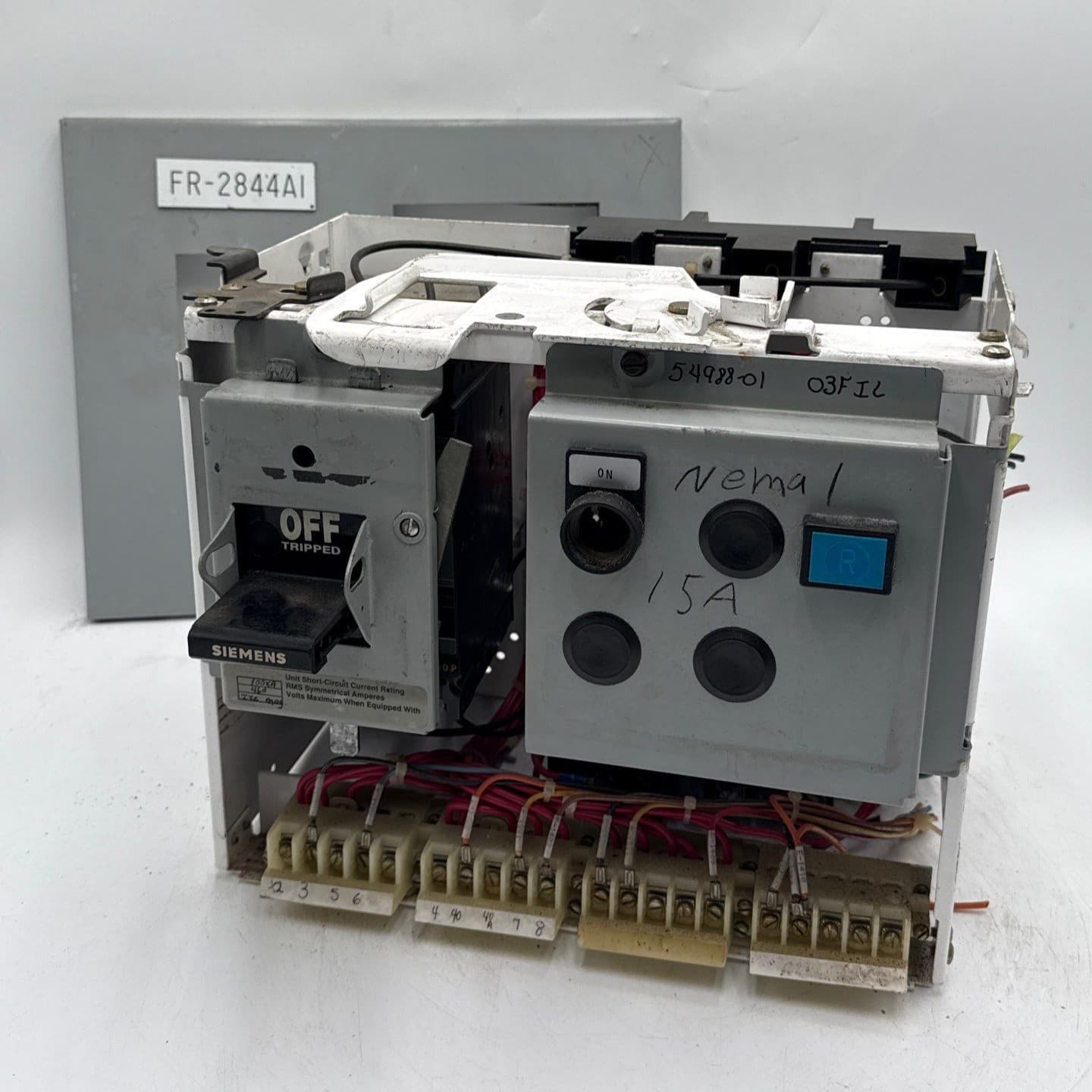 Siemens Model 95 12" 15A Combo MCC Bucket Size 1 Starter HED43B015 15 Amp – image 1