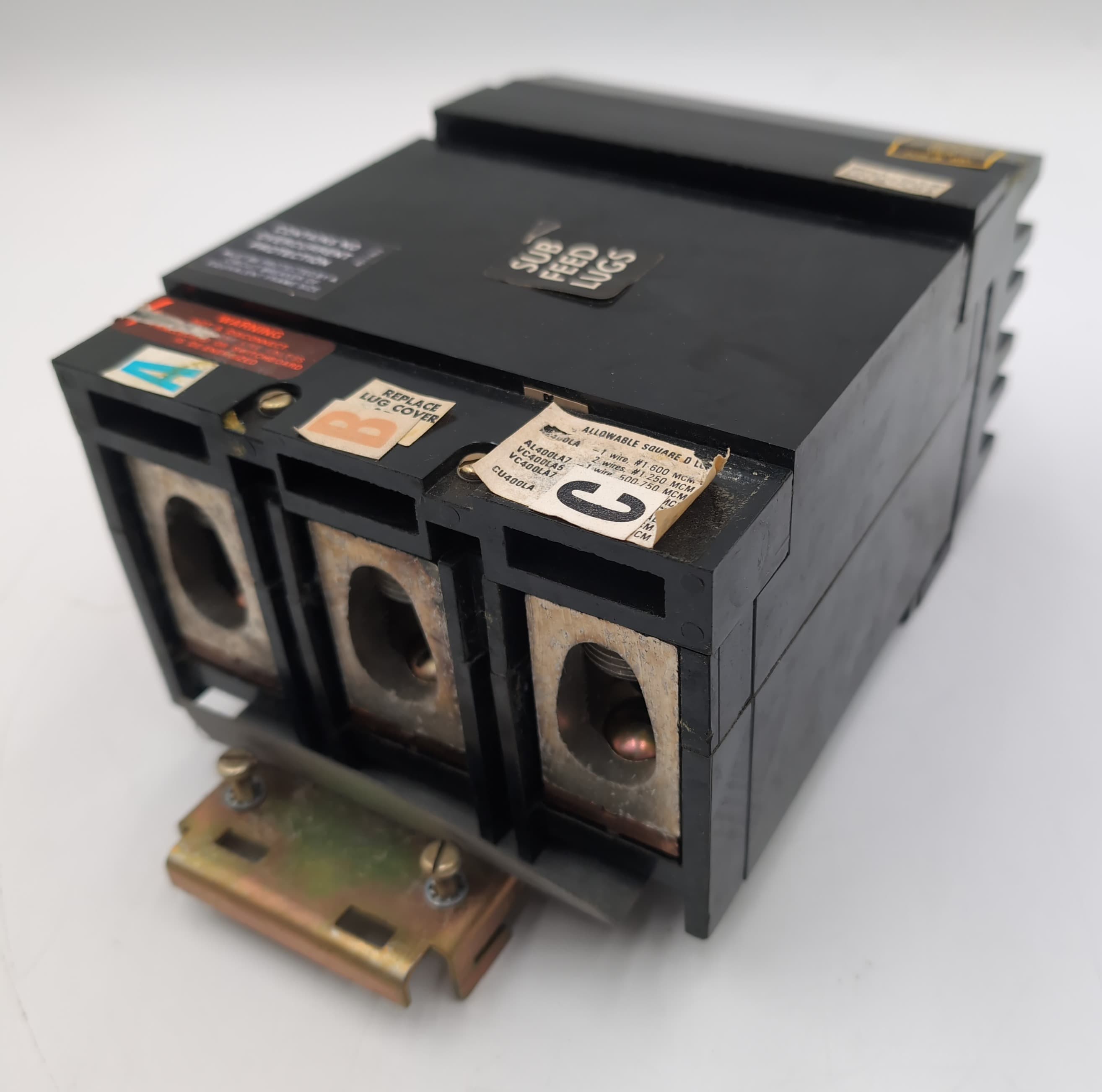 Square D SL400 I-Line Plug On 400A 600VLugs Panelboard Sub feed USED – image 1