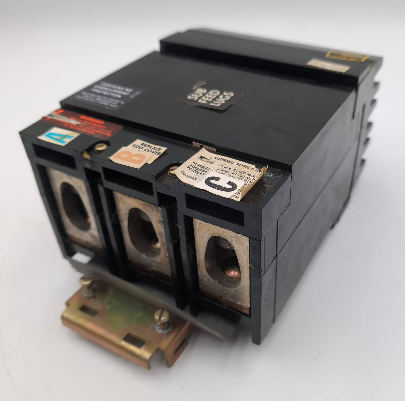 Square D SL400 I-Line Plug On 400A 600VLugs Panelboard Sub feed USED