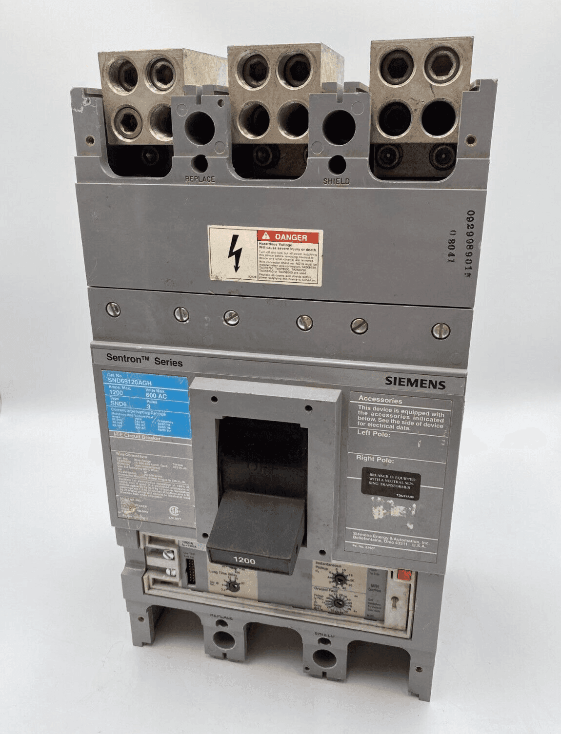 Siemens SND69120AGH Circuit Breaker — image 1 of 12