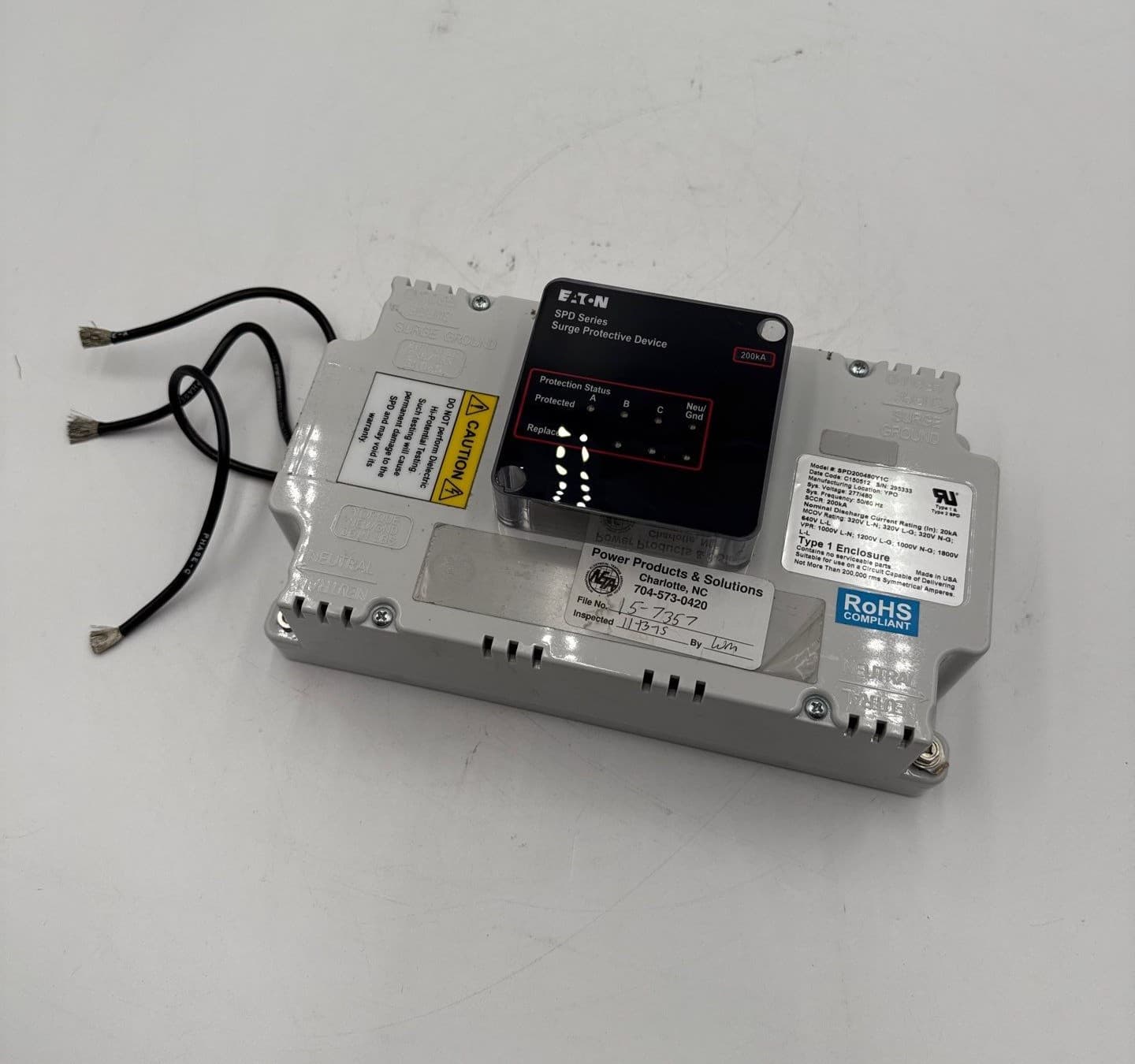 Eaton SPD200480Y1C Surge Protective Device — image 1 of 6