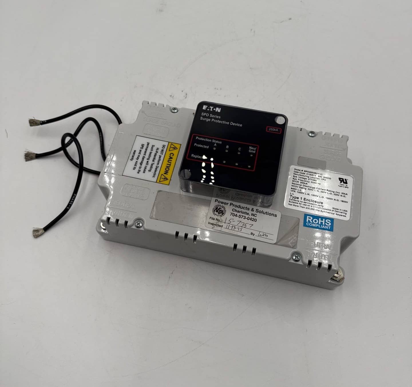 Eaton SPD200480Y1C Surge Protective Device — image 1 of 6