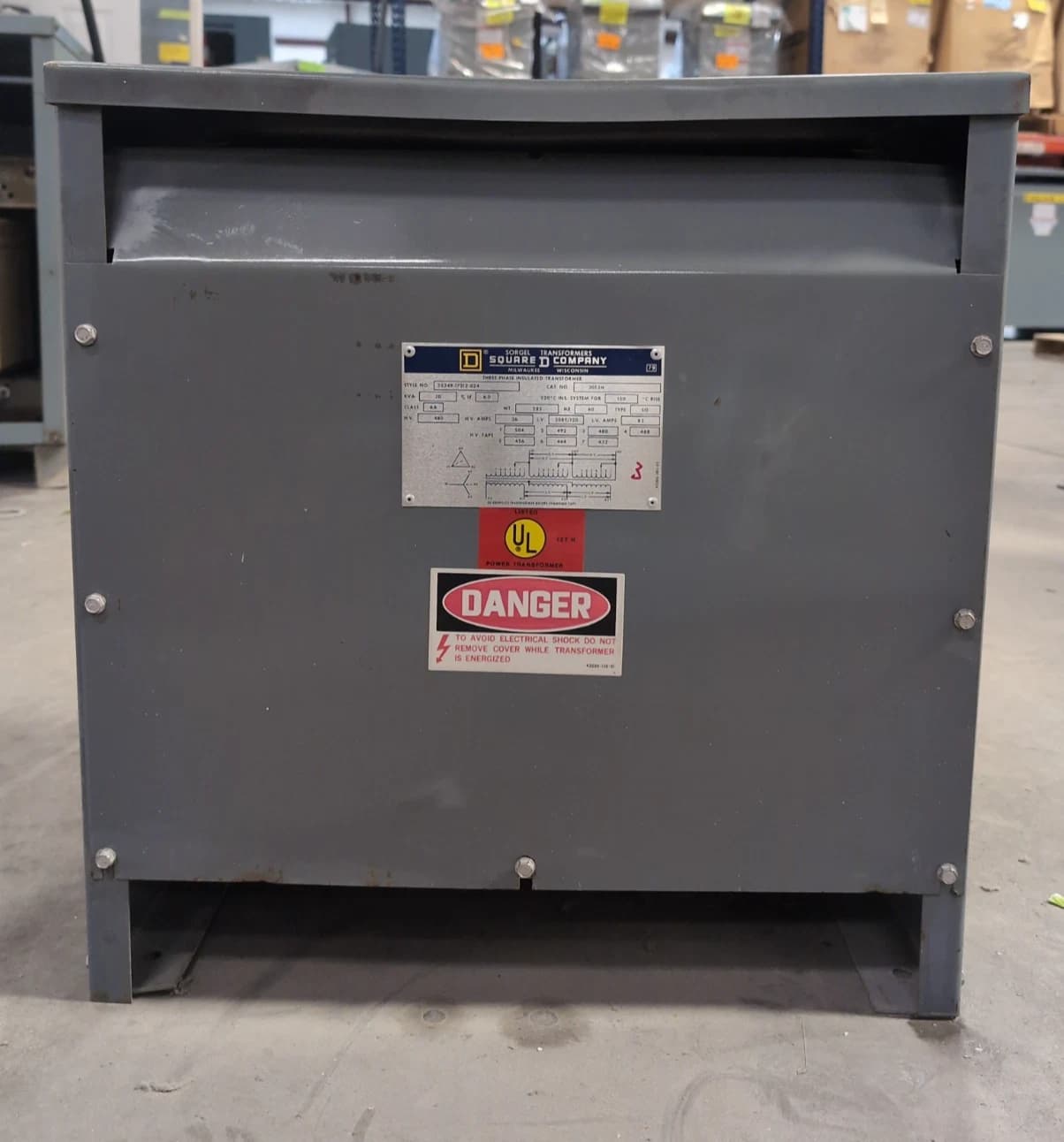 Square D 30T3H Dry Type Transformers — image 1 of 6