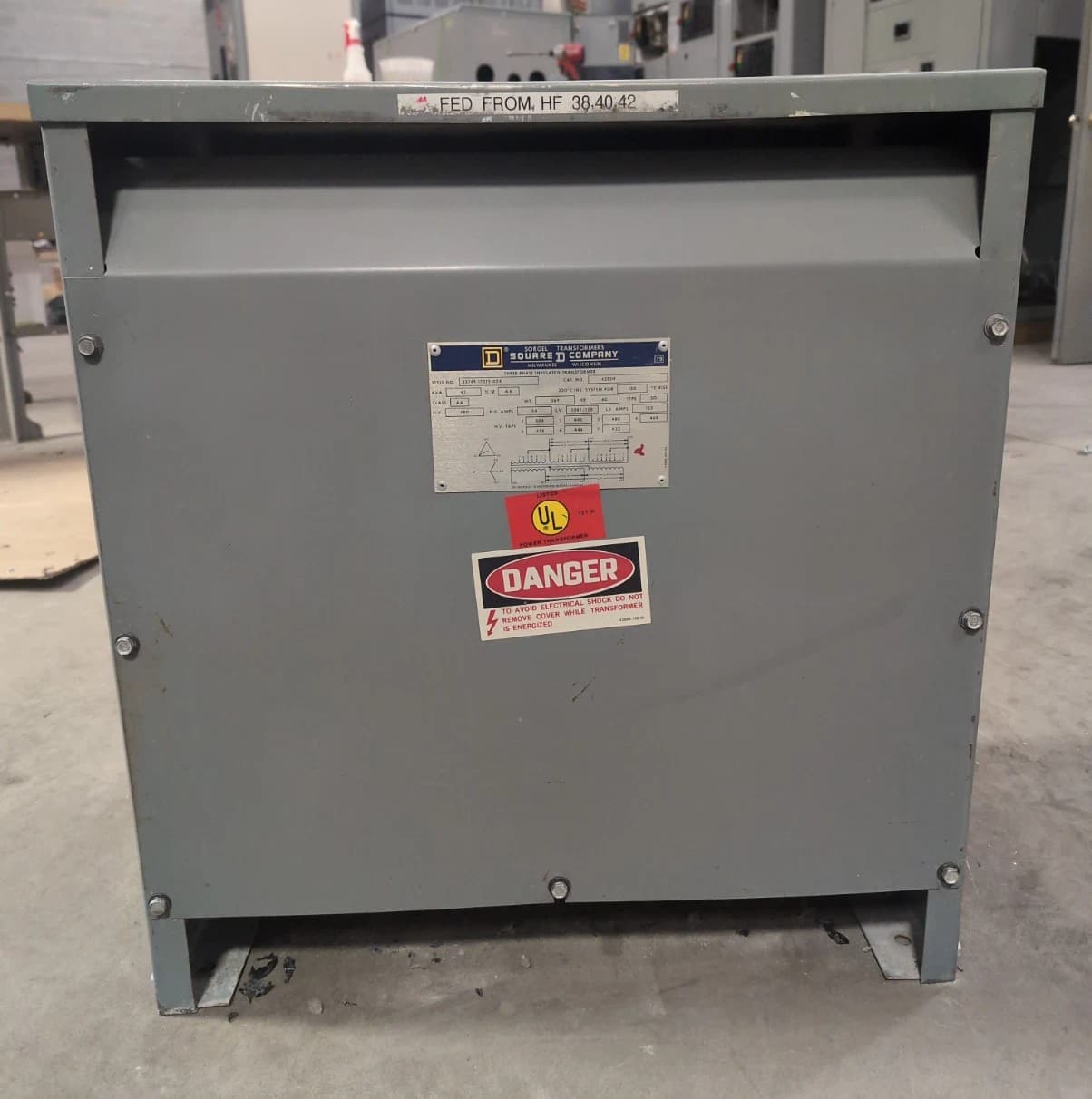 Square D 45T3H Dry Type Transformers — image 1 of 6