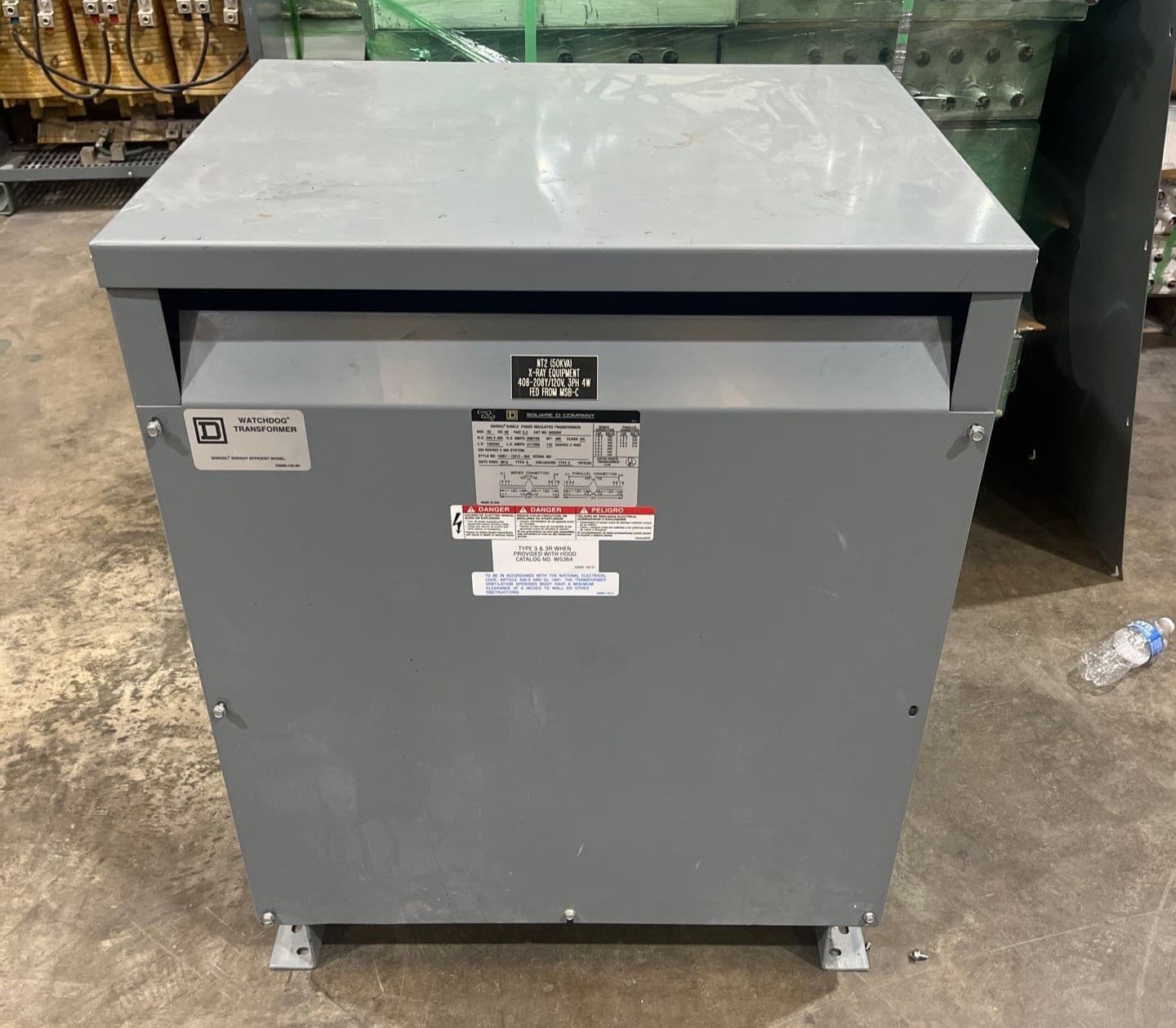 50kVA Square D 50S3HF Sorgel Transformer 1PH Pri 240/480V Sec 120/240V ST104 – image 1