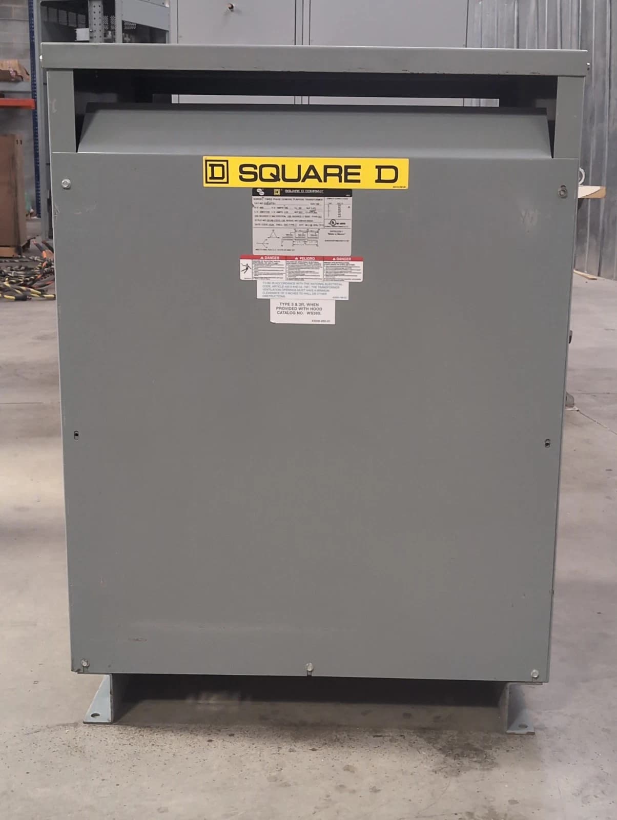 150KVA Square D EE150T3H 3PH Pri 480V Sec 208/120V Transformer 60Hz Indoor Encl – image 1