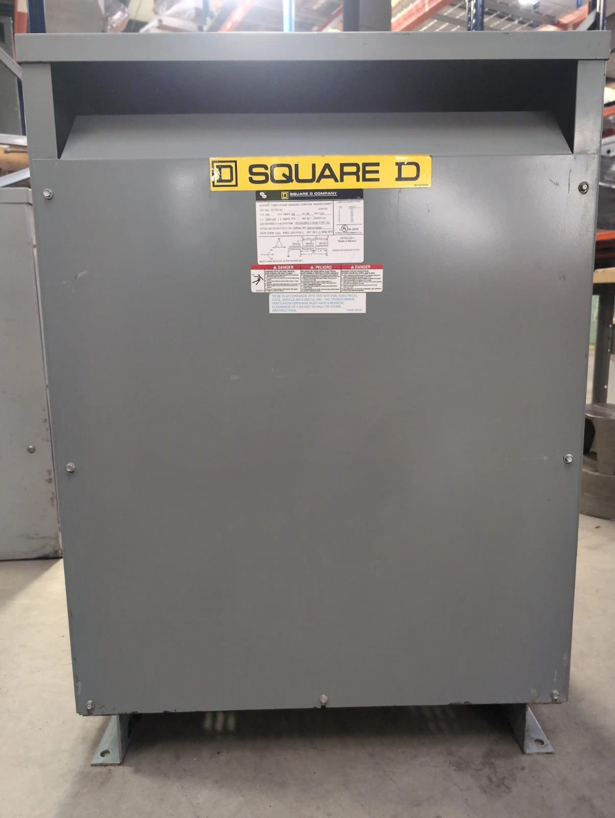 150KVA Square D Transformer EE150T3H 3PH Pri 480V Sec 208/120V 60Hz Indoor – image 1