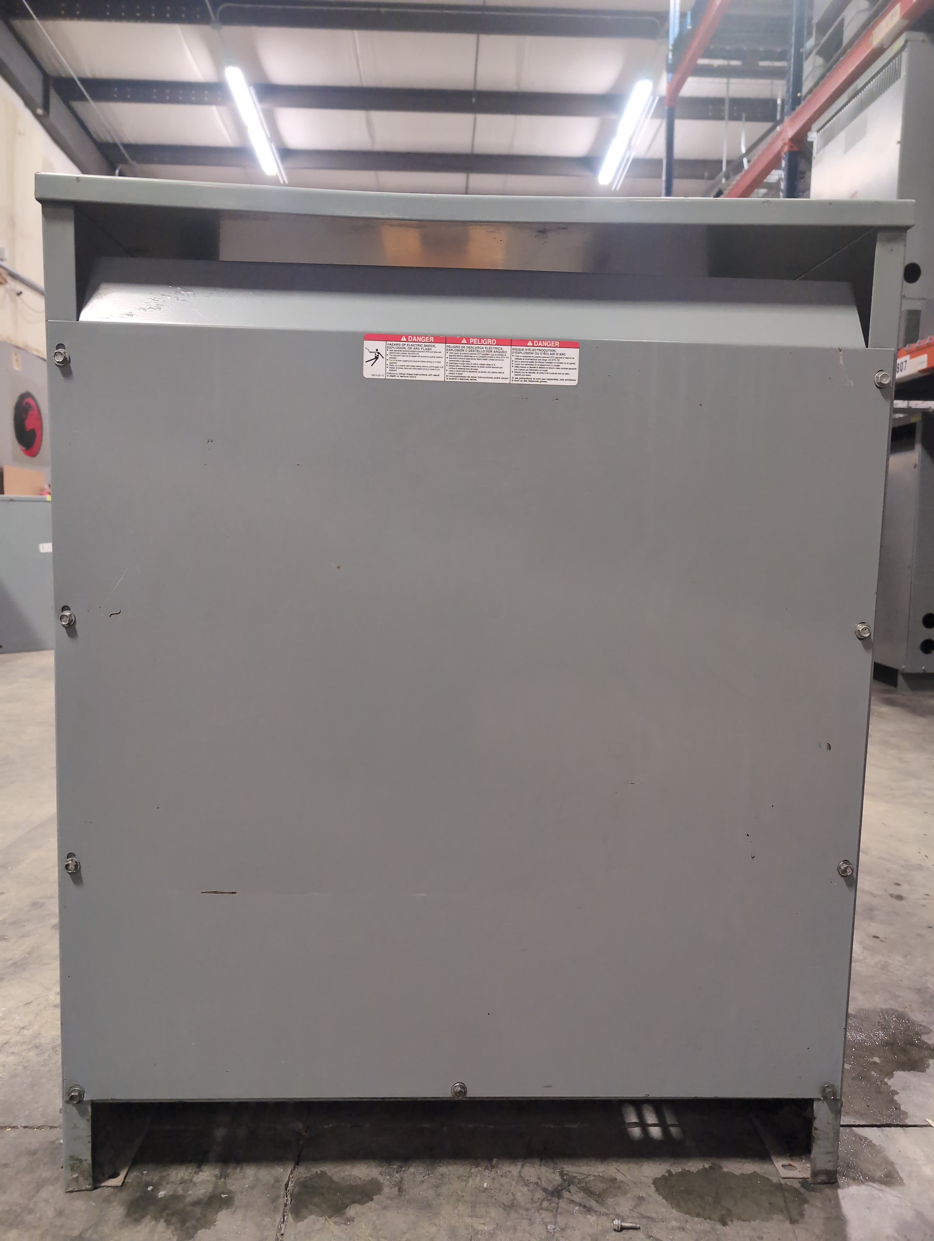 75KVA Square D EE75T3H Transformer Pri 480V Sec 208Y/120V 60Hz Indoor Encl 3PH
