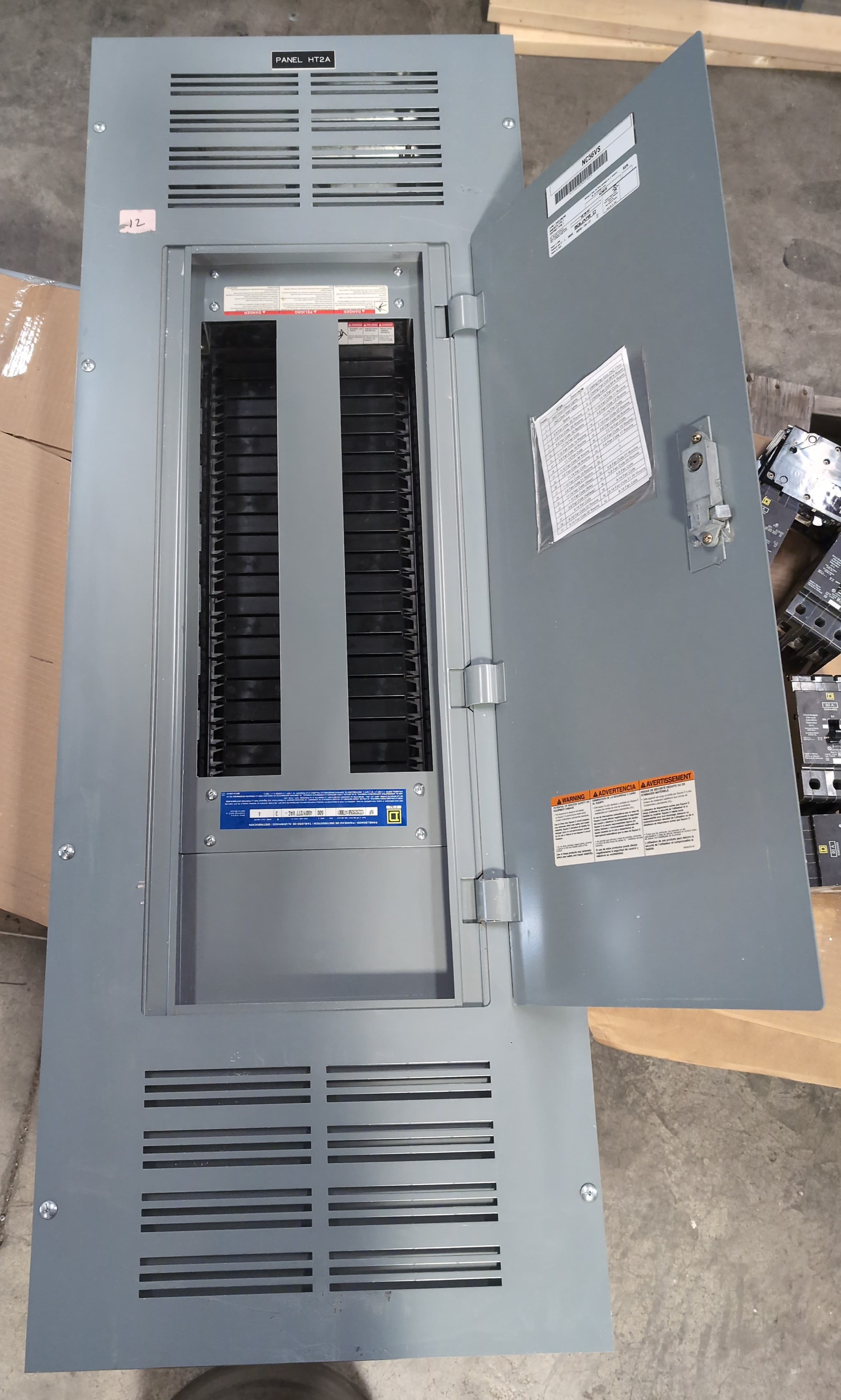 Square D NF Panelboard 600A 480Y/277V 3PH 4W MLO 42 Circuit Main Lug 600 Amp – image 1