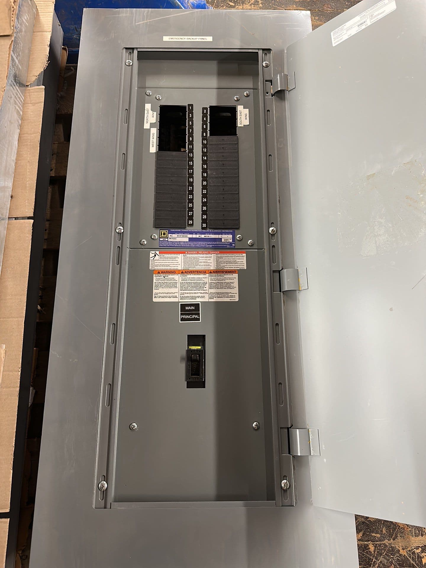 Square D NQ Panelboard 200A 208/120V 3PH 4W QBL32200 MCB 30Cir P107 – image 1