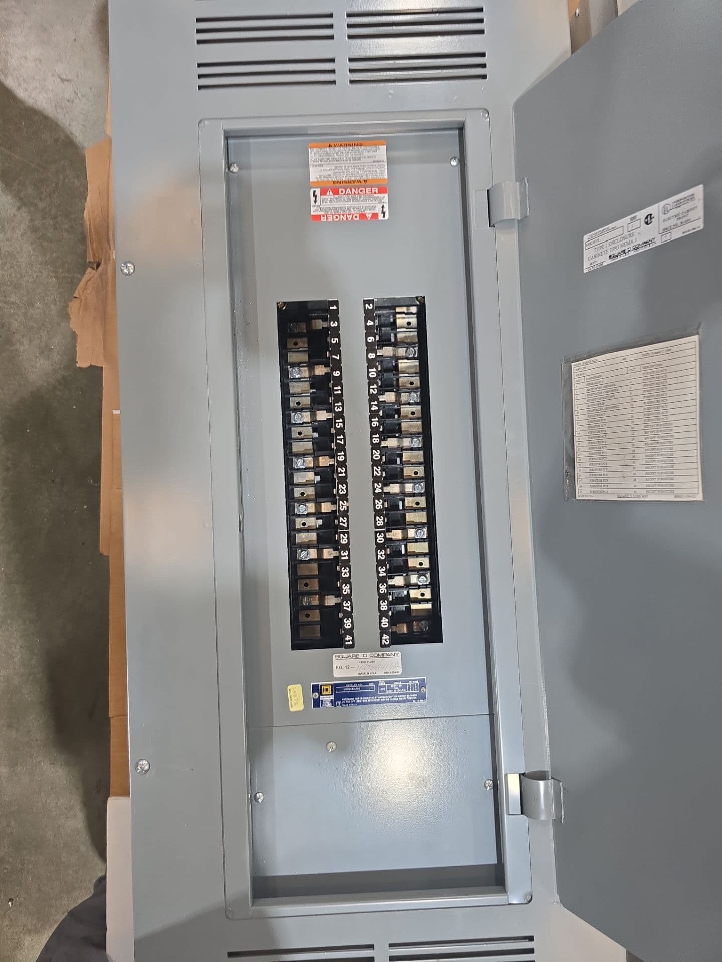 Square D NQOD442L400 Panel — image 1 of 5