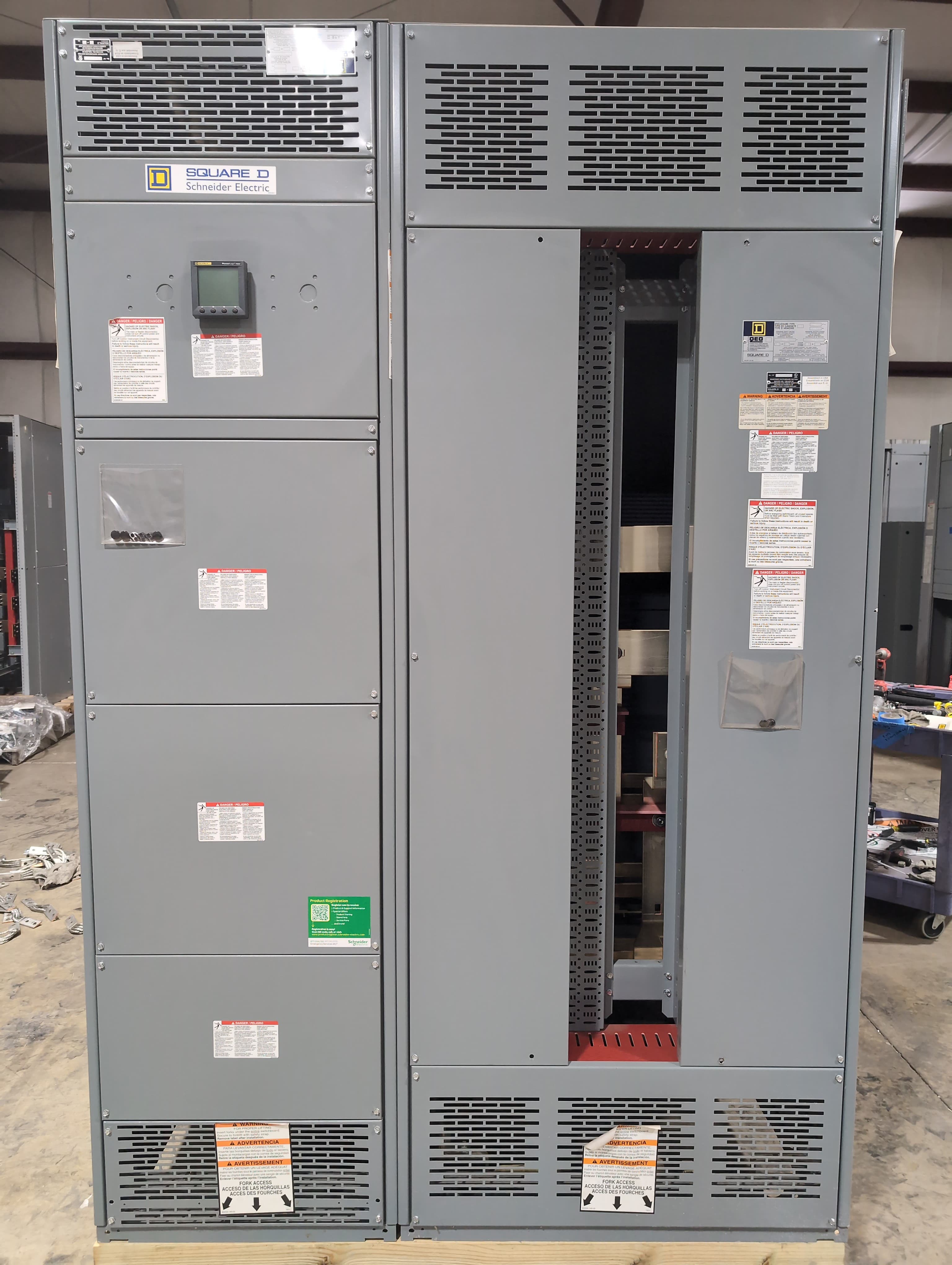 Square D QED I-Line Switchboard MLO 1200A 480V 3PH 3W 1200 Amp 42 Space Main Lug