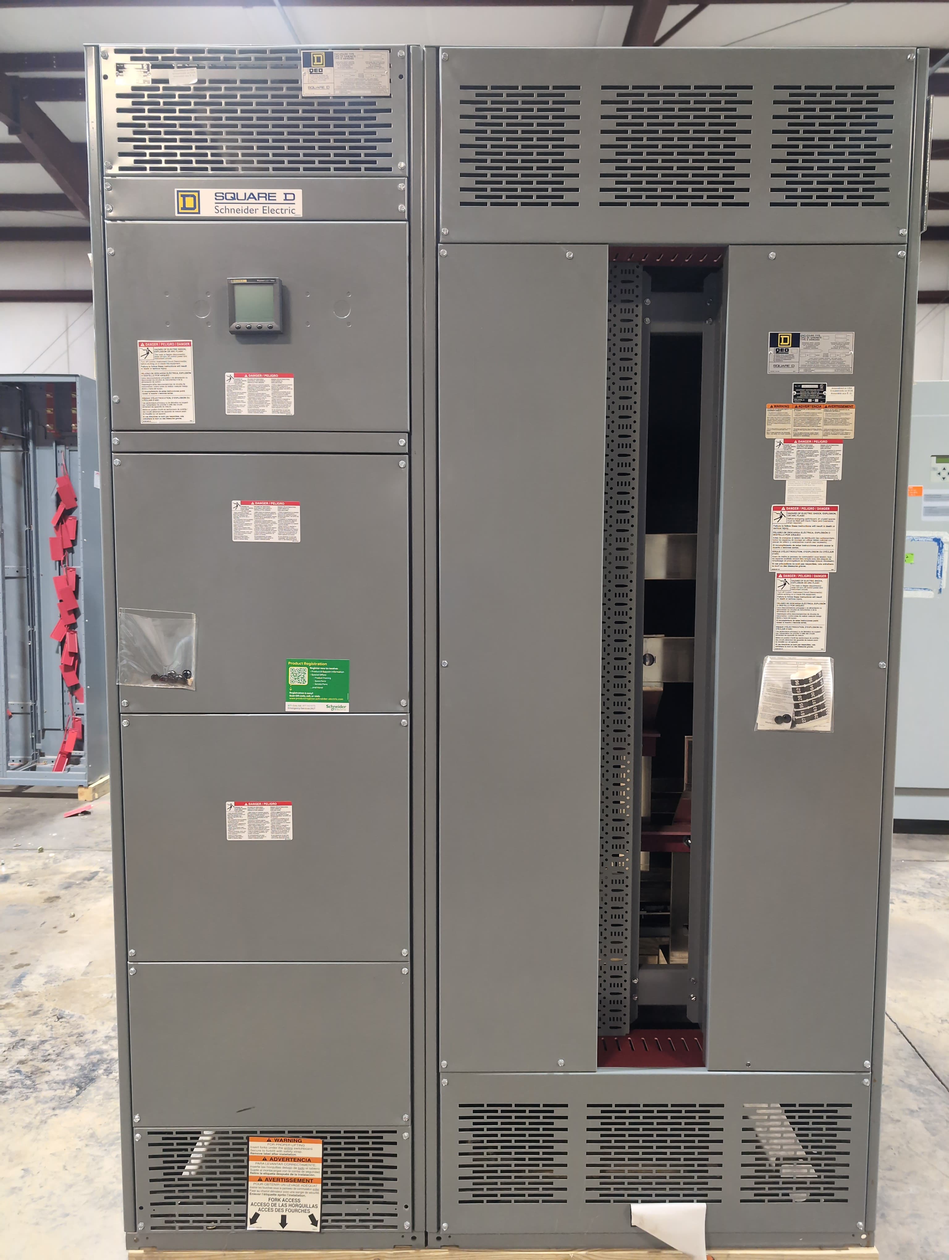 Square D QED I-Line Switchboard MLO 1200A 480V 3PH 3W Main Lug 1200 Amp 42 Space