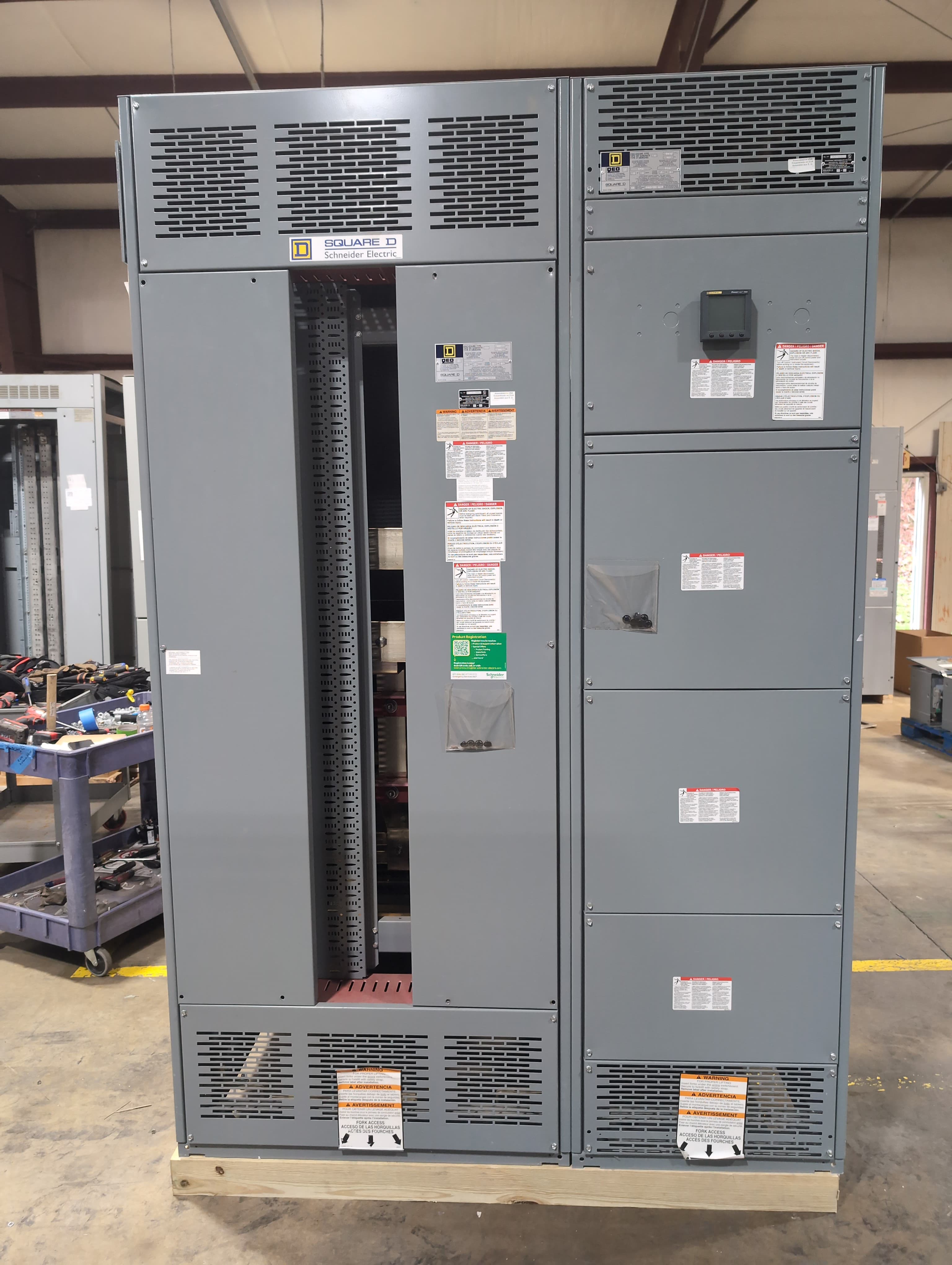 Square D QED I-Line Switchboard MLO 1200A 480V 3PH 3W Main Lug 1200 Amp 42 Space – image 1