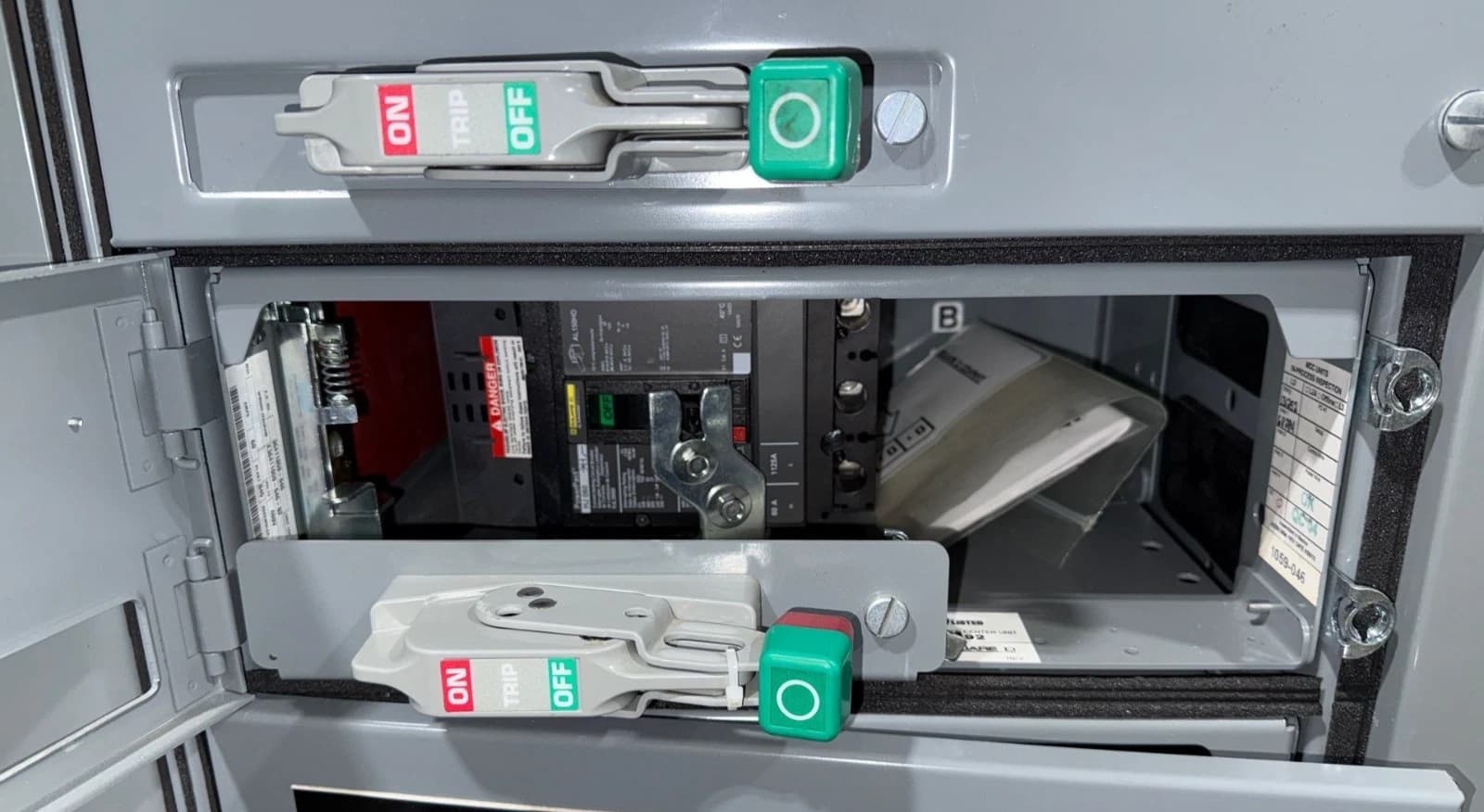 6" Square D Model 6 60A MCC Feeder Bucket 60 Amp HJL36060 Breaker HJL – image 1