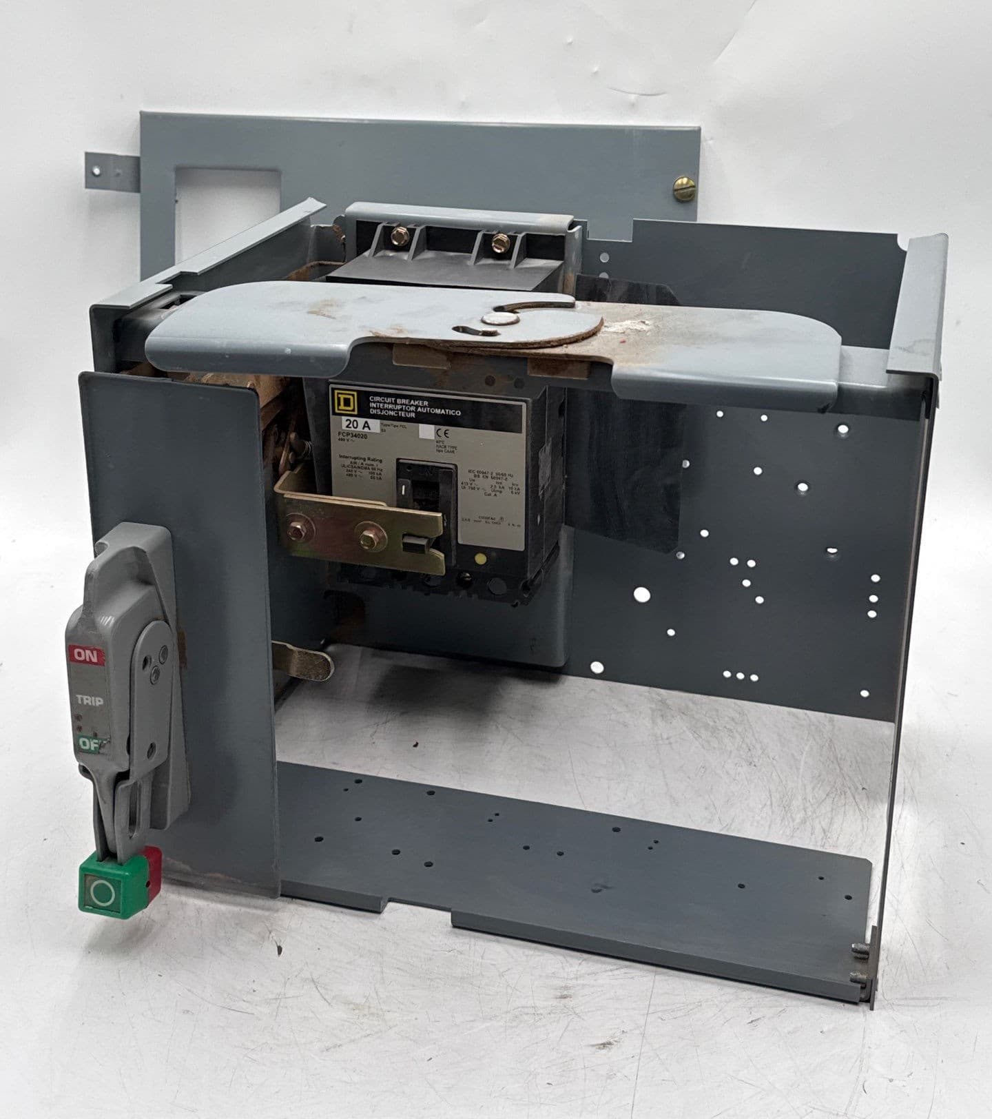 Square D Model 6 12" 20A Feeder MCC Bucket 20 Amp FCP34020 Breaker – image 1