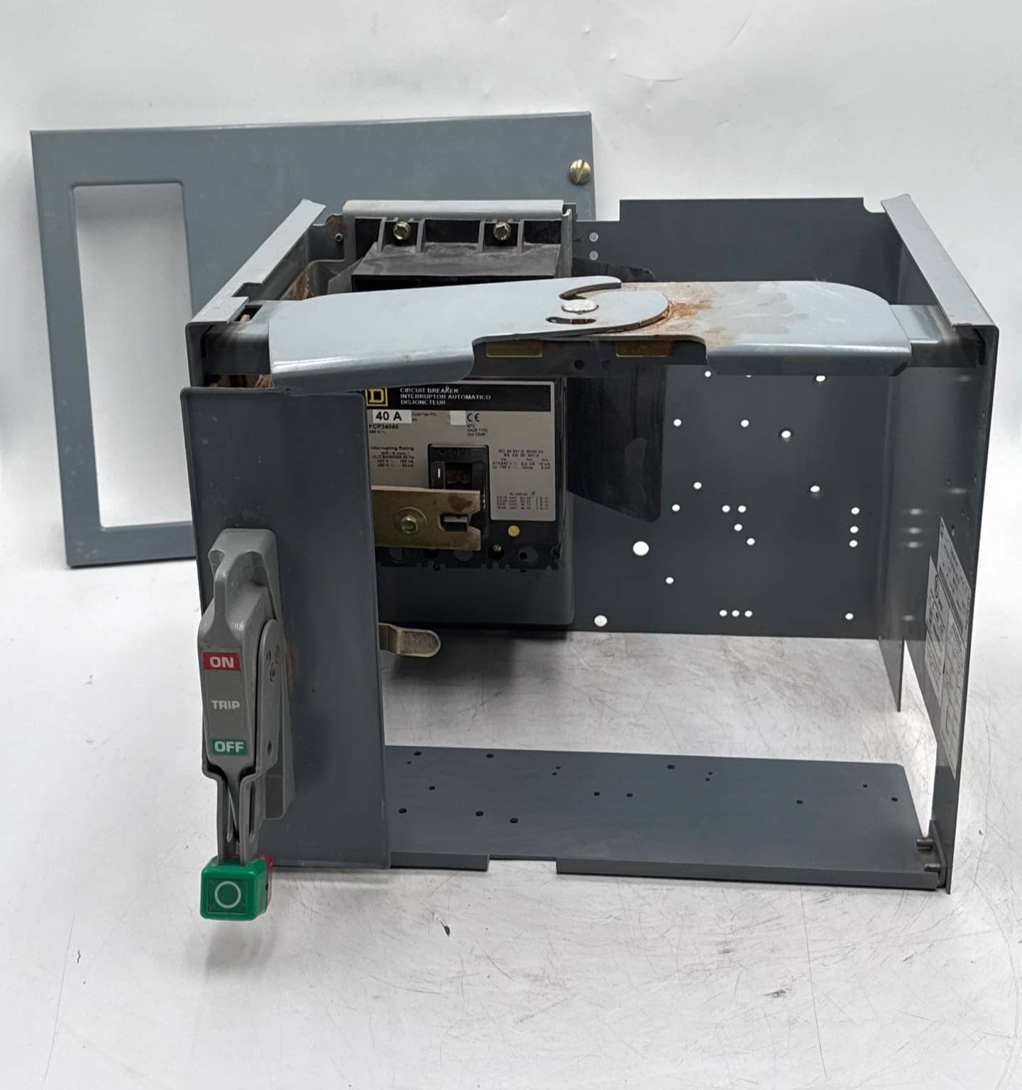 Square D Model 6 12" 40A Feeder MCC Bucket 40Amp FCP34040 Breaker