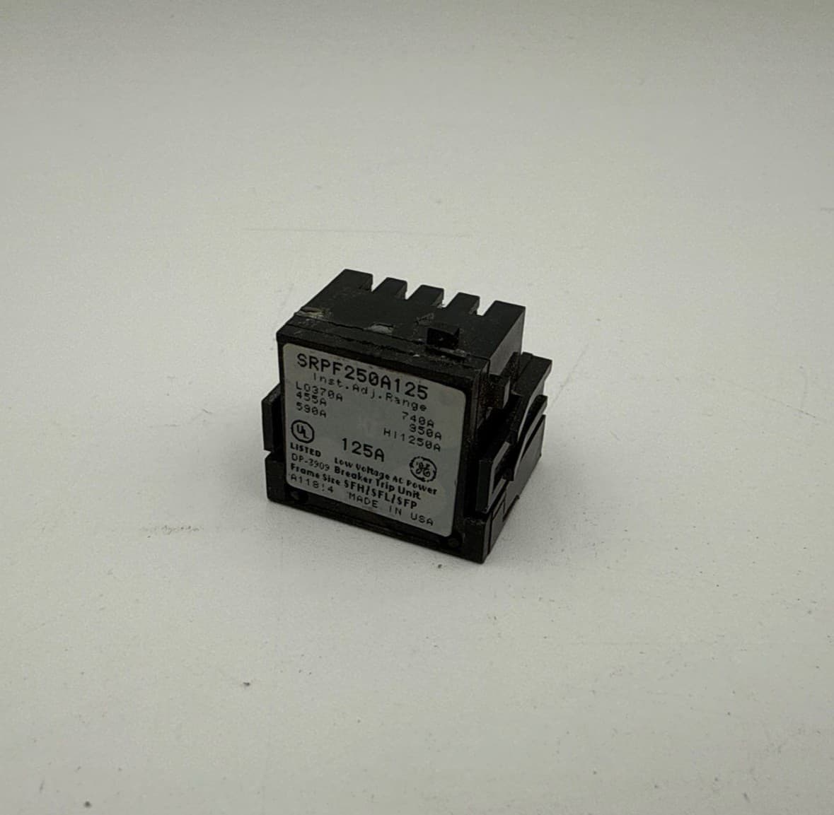 GE SRPF250A125 Rating Plug 125A SRPF250 125 Amp Frame SFDA SFHA SFLA SFPA – image 1