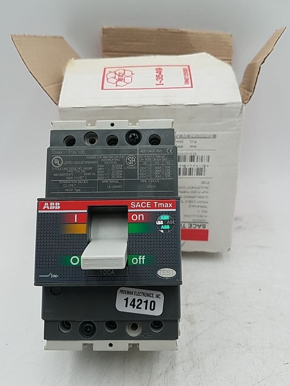 ABB T1N100 Circuit Breaker — image 1 of 7