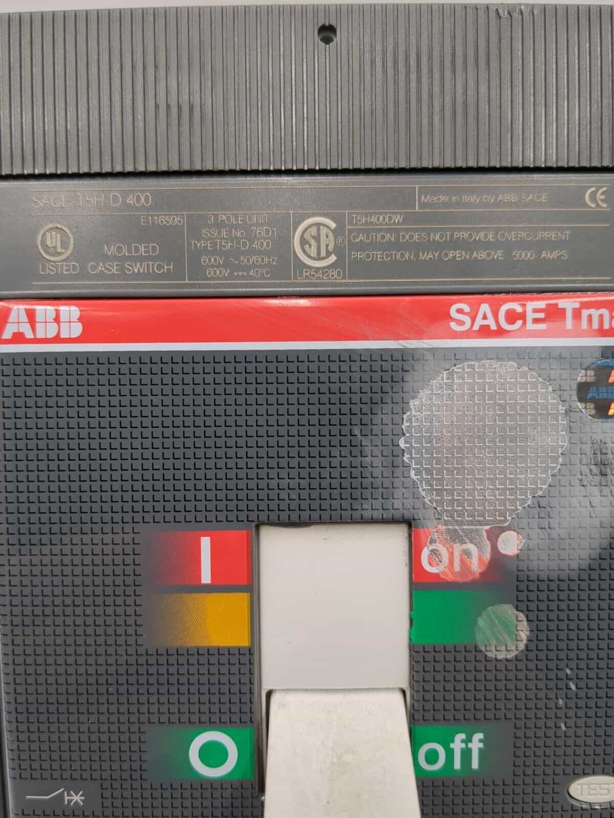 ABB T5H400DW Circuit Breaker — image 1 of 8