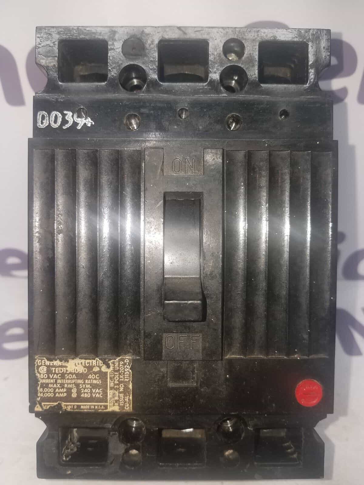 GE TED134050 Circuit Breaker — image 1 of 6