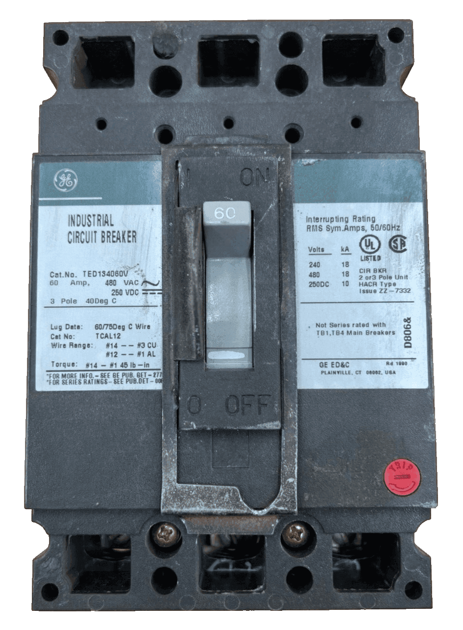 GE TED134060V Circuit Breaker — image 1 of 7