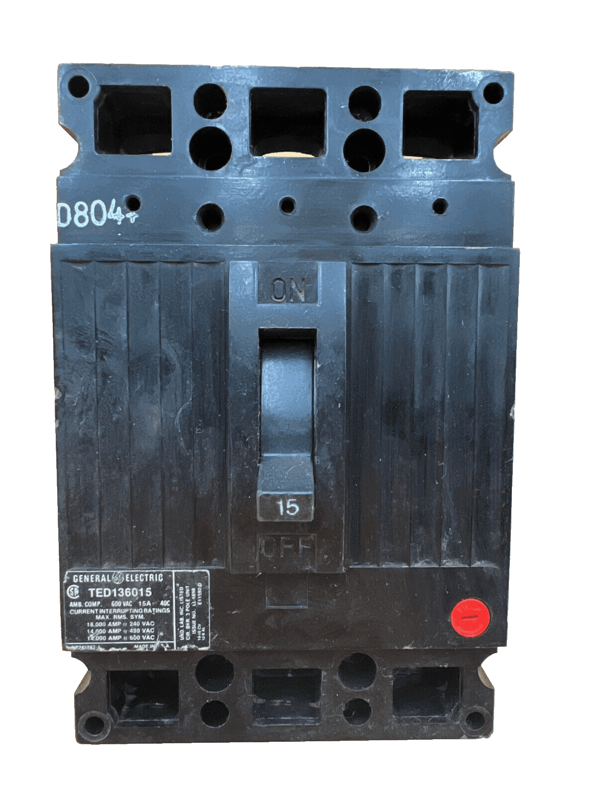 GE TED136015 Circuit Breaker — image 1 of 6