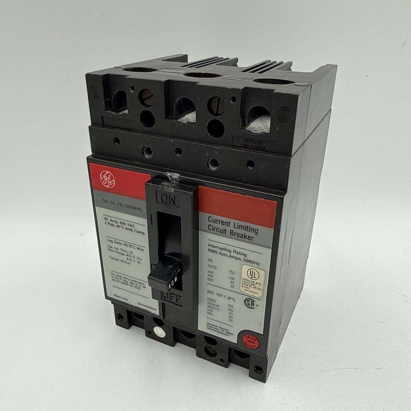 GE TEL136040WL Circuit Breaker — image 1 of 7