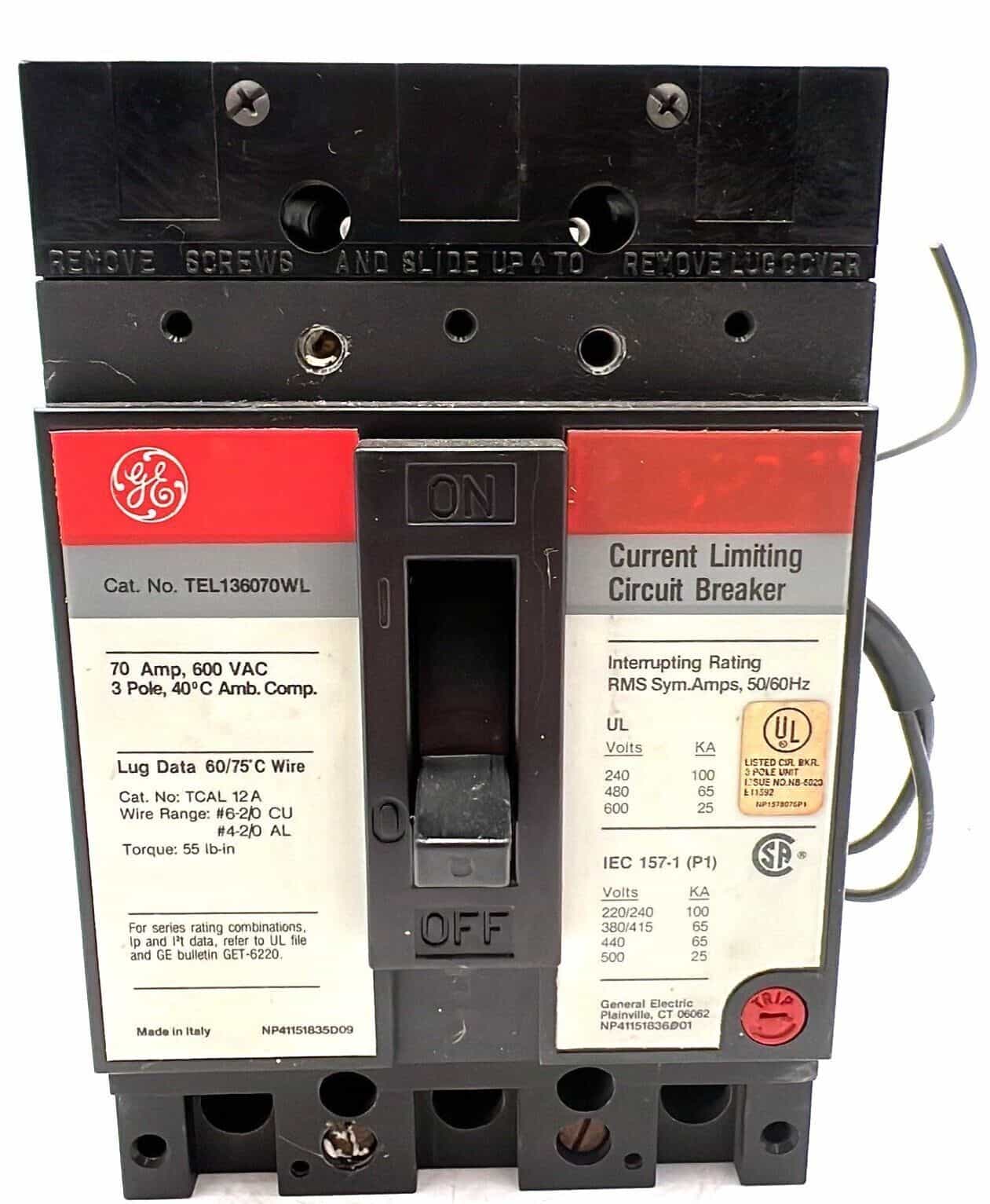 GE TEL136070WLSHUNT Circuit Breaker — image 1 of 7