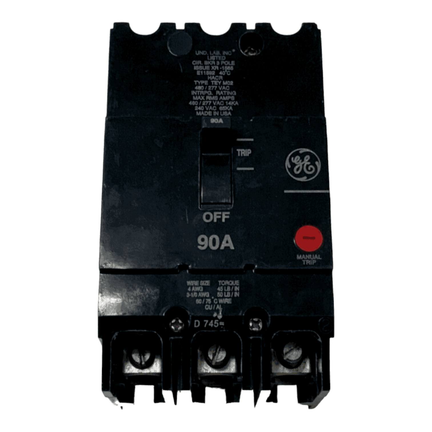 GE TEY390 Circuit Breaker — image 1 of 6