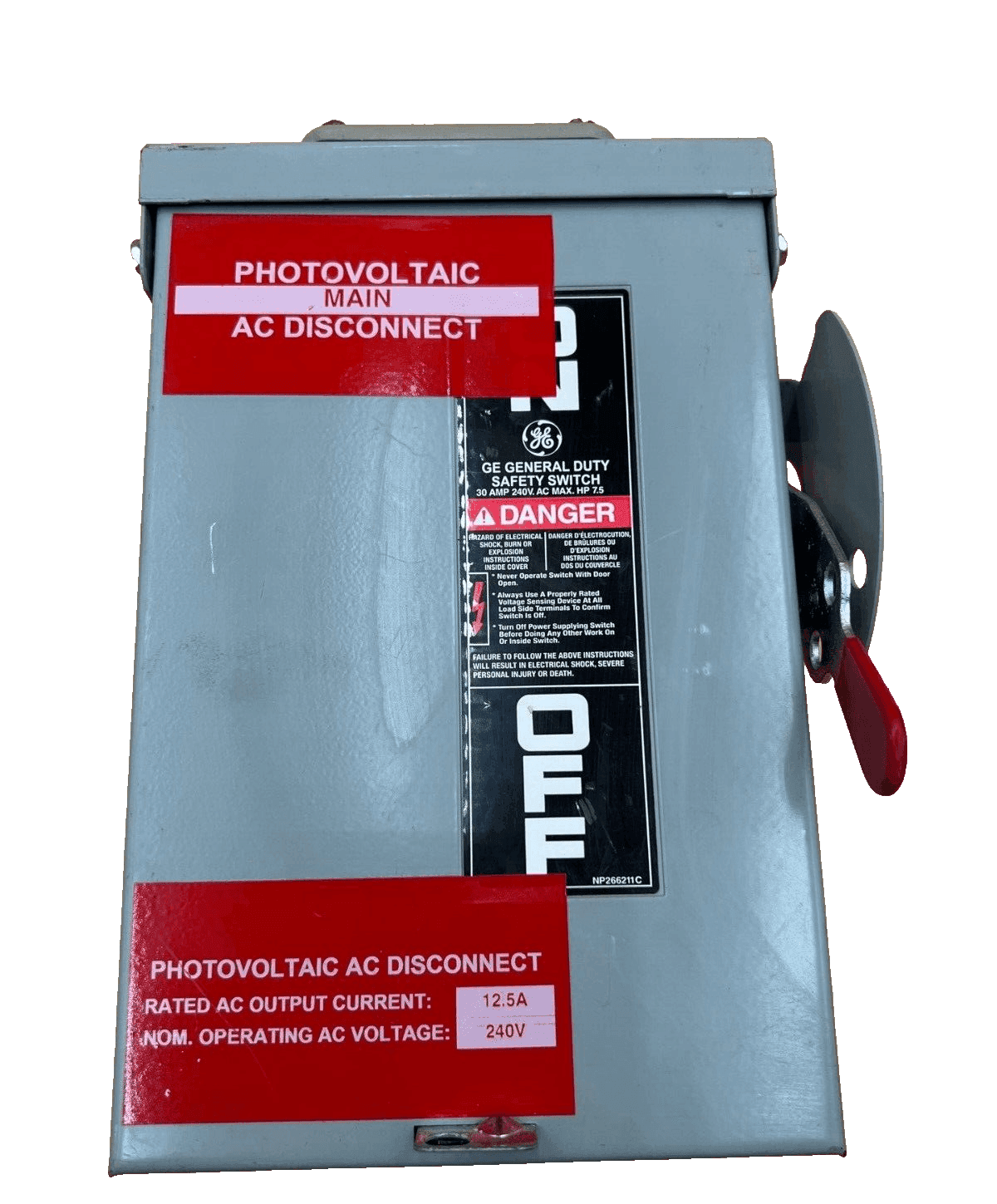 GE TGN3321R Disconnect — image 1 of 9