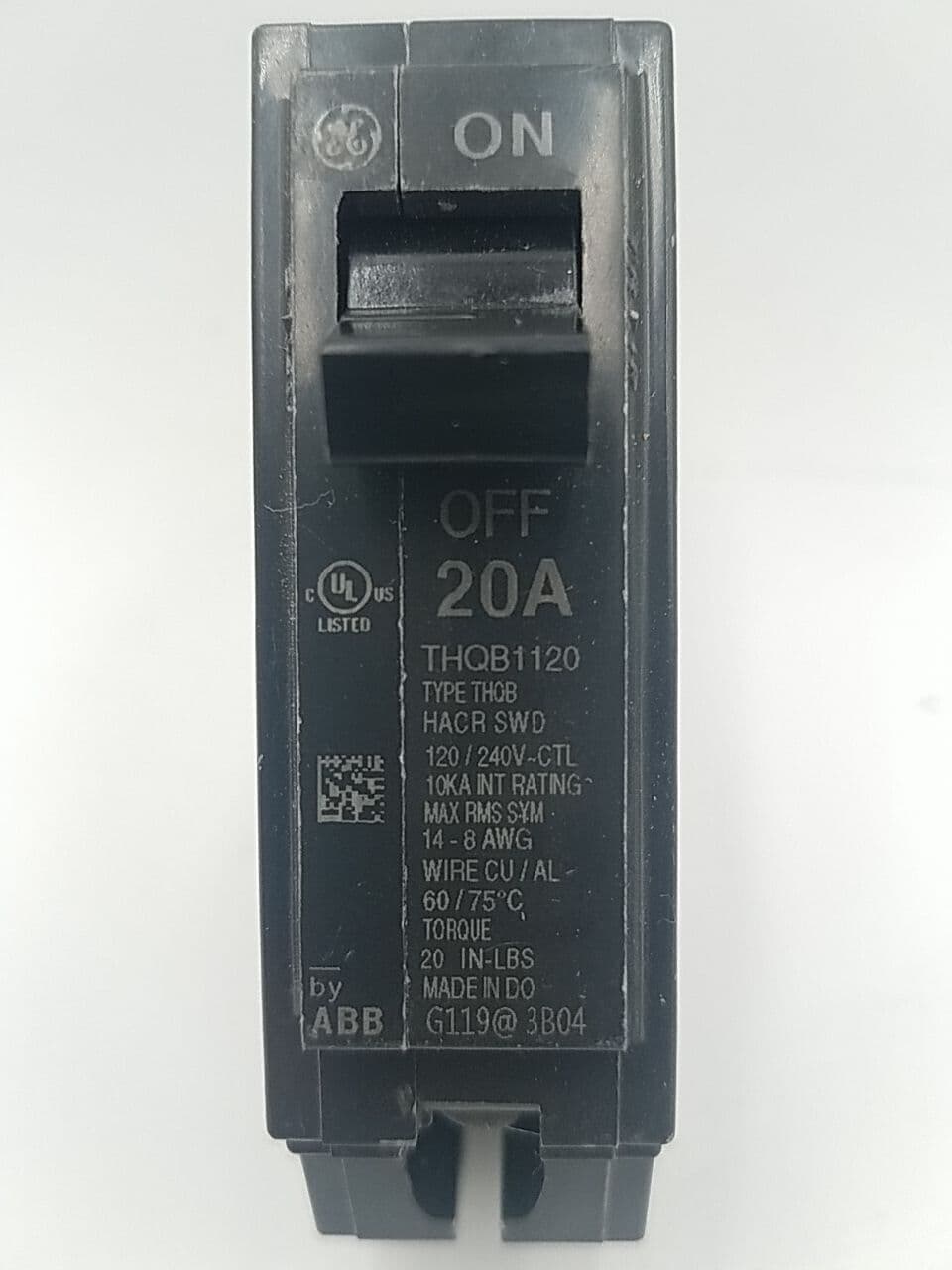 GE THQB1120 Circuit Breaker — image 1 of 6