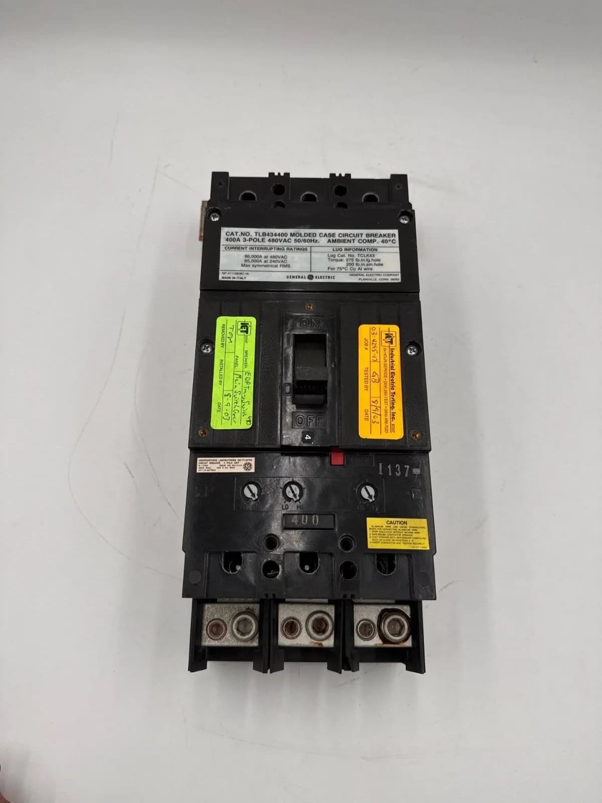 GE TLB434400 Circuit Breaker — image 1 of 11