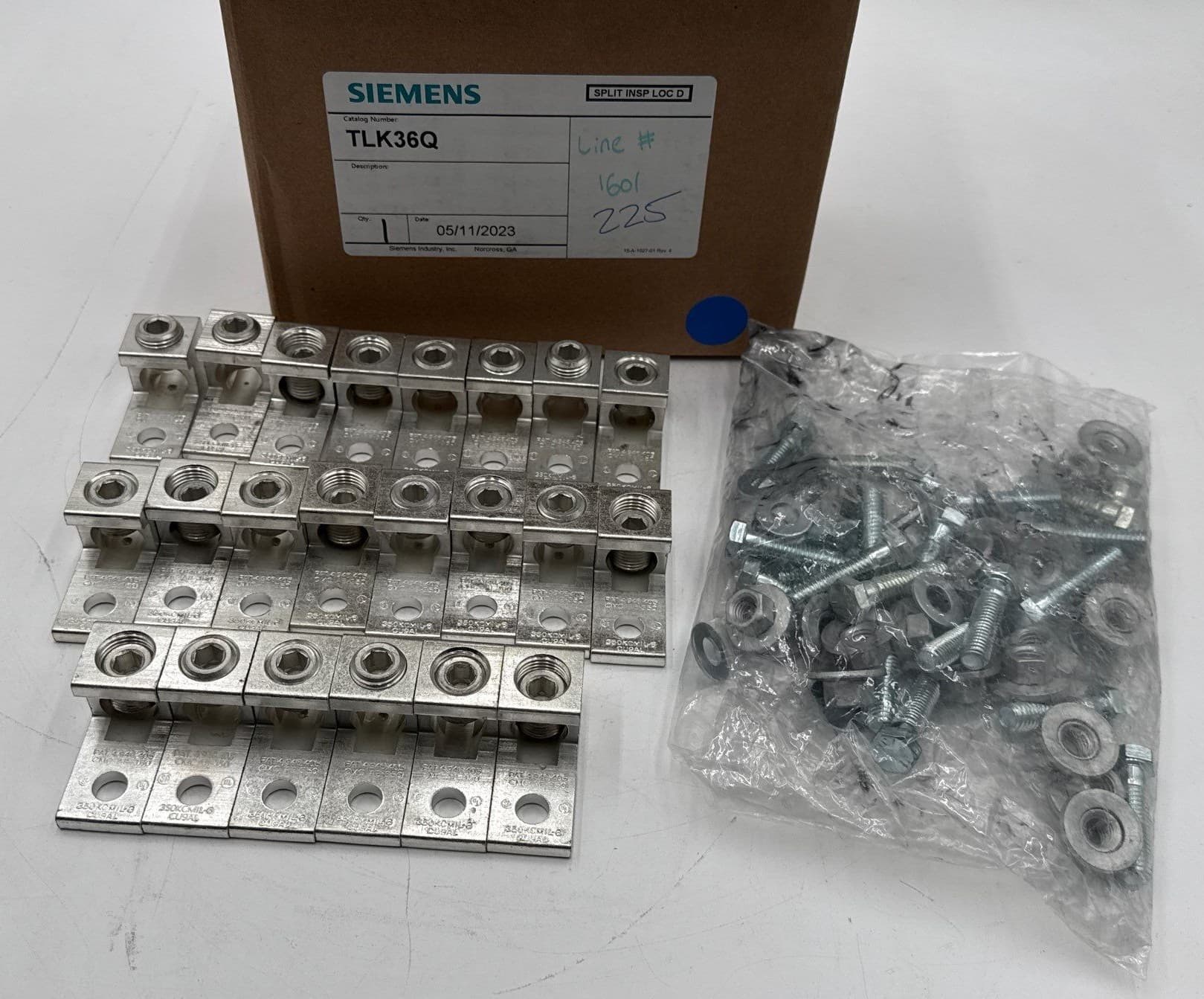 Siemens TLK36Q Terminal Lug Kit 225 kVA 22 Terminal For 3PH Ventilated Transformers – image 1