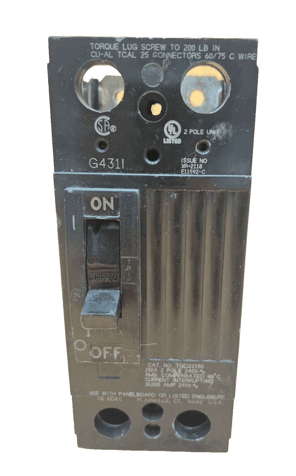 GE TQD22150 Circuit Breaker — image 1 of 6