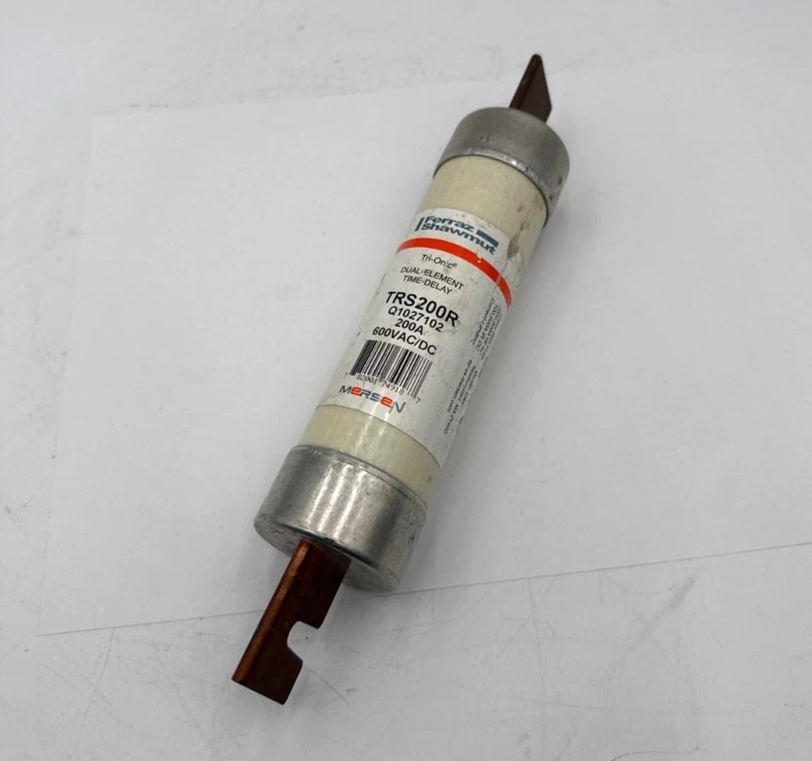 Ferraz Shawmut TRS200R 200A 600V Class RK5 Time Delay Fuse 200 Amp 600 VAC/DC – image 1