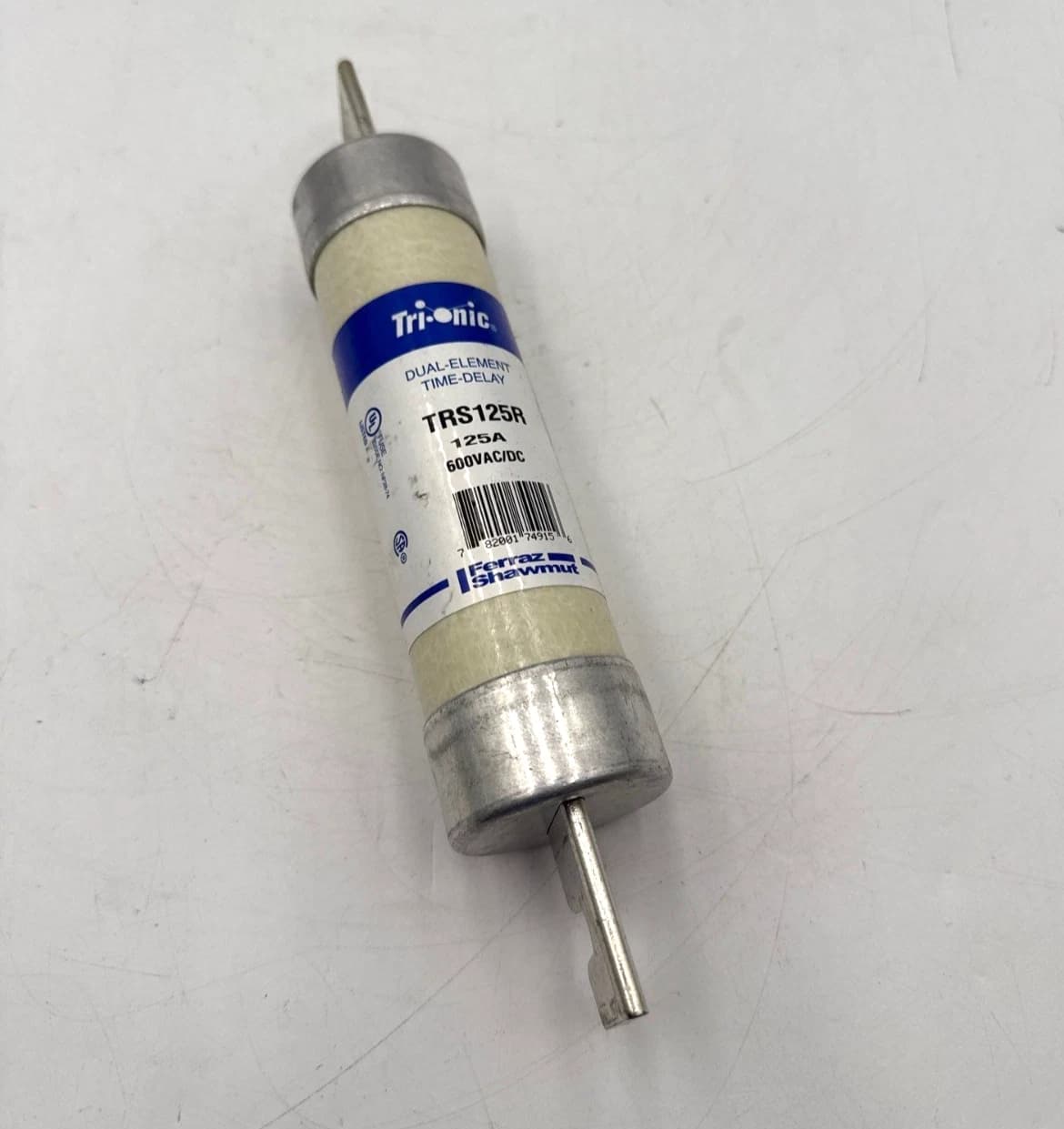 Ferraz Shawmut TRS125R Tri-Onic Time Delay Fuse 125A 600V Class RK5 125 Amp – image 1