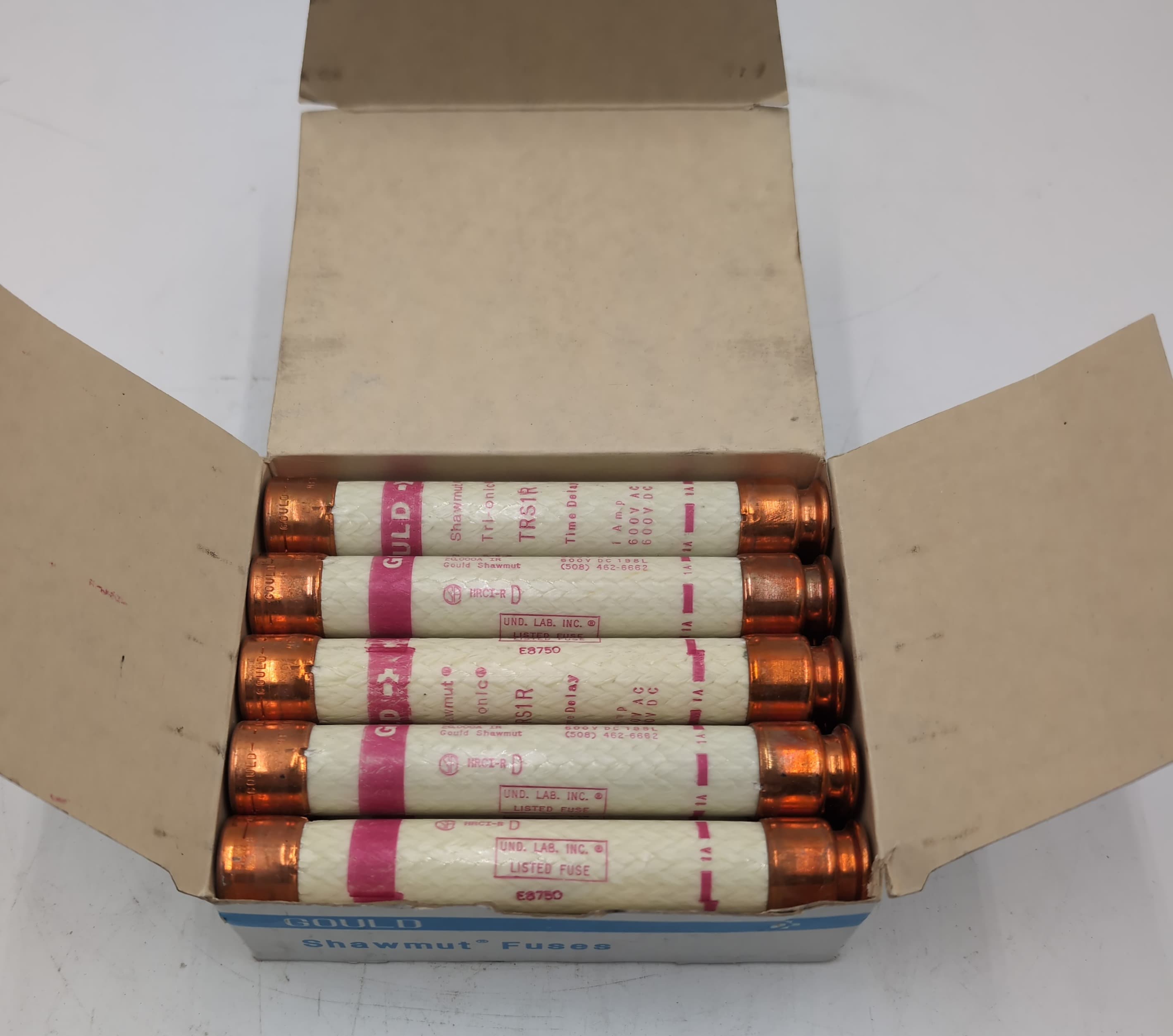 LOT of 10 NEW Gould Shawmut TRS1R 1A 600V Tri-Onic RK5 Industrial Fuses NEW – image 1