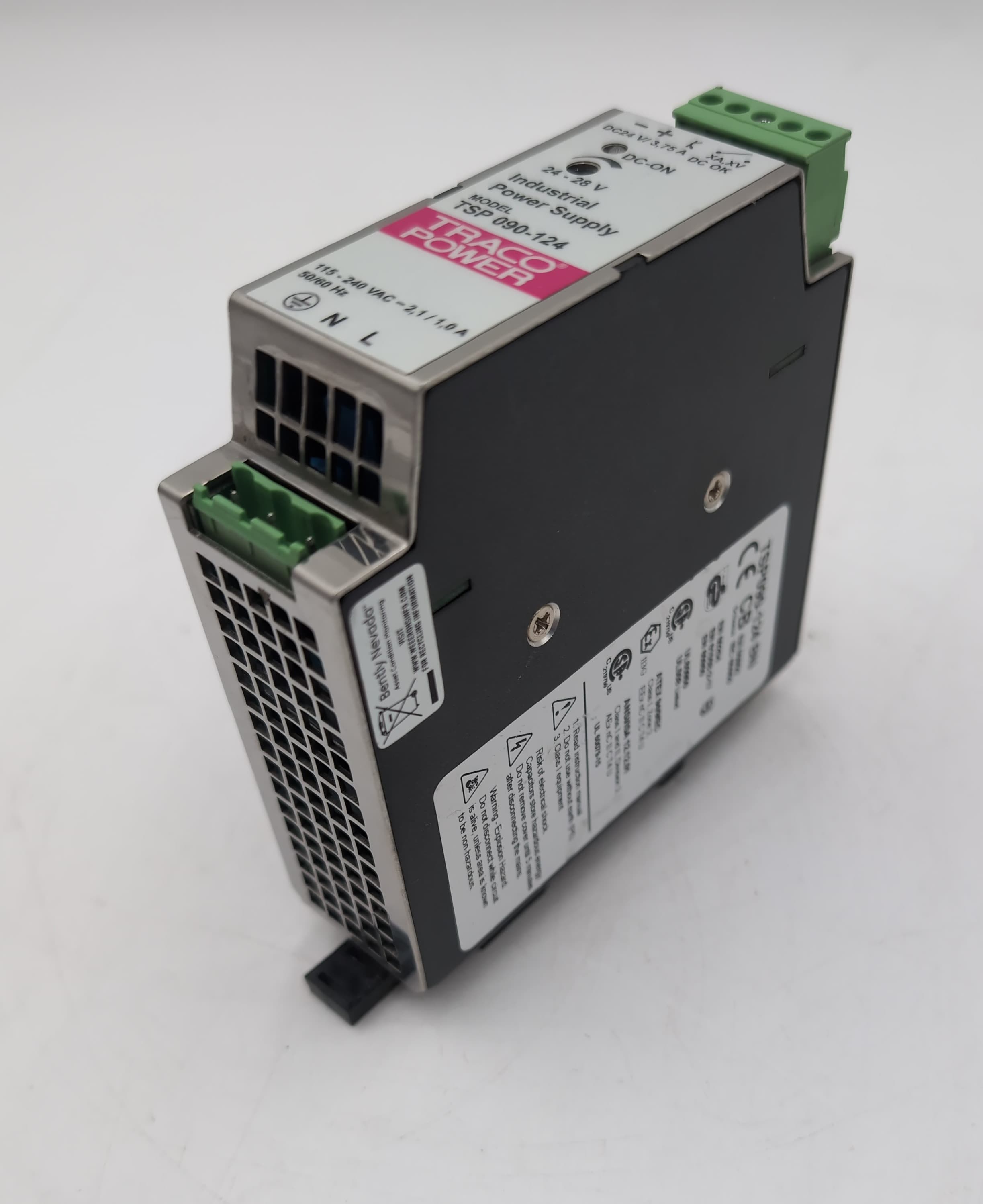 Traco Power TSP 090-124 BN DIN Rail Power Supply 24VDC 3.75A 90W Single Phase – image 1