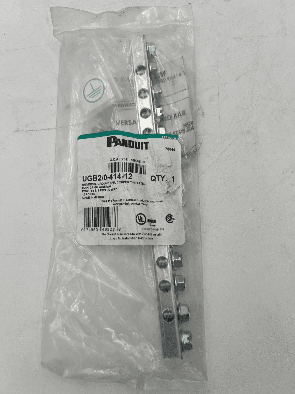 Panduit UGB2/0-414-12 Accessory