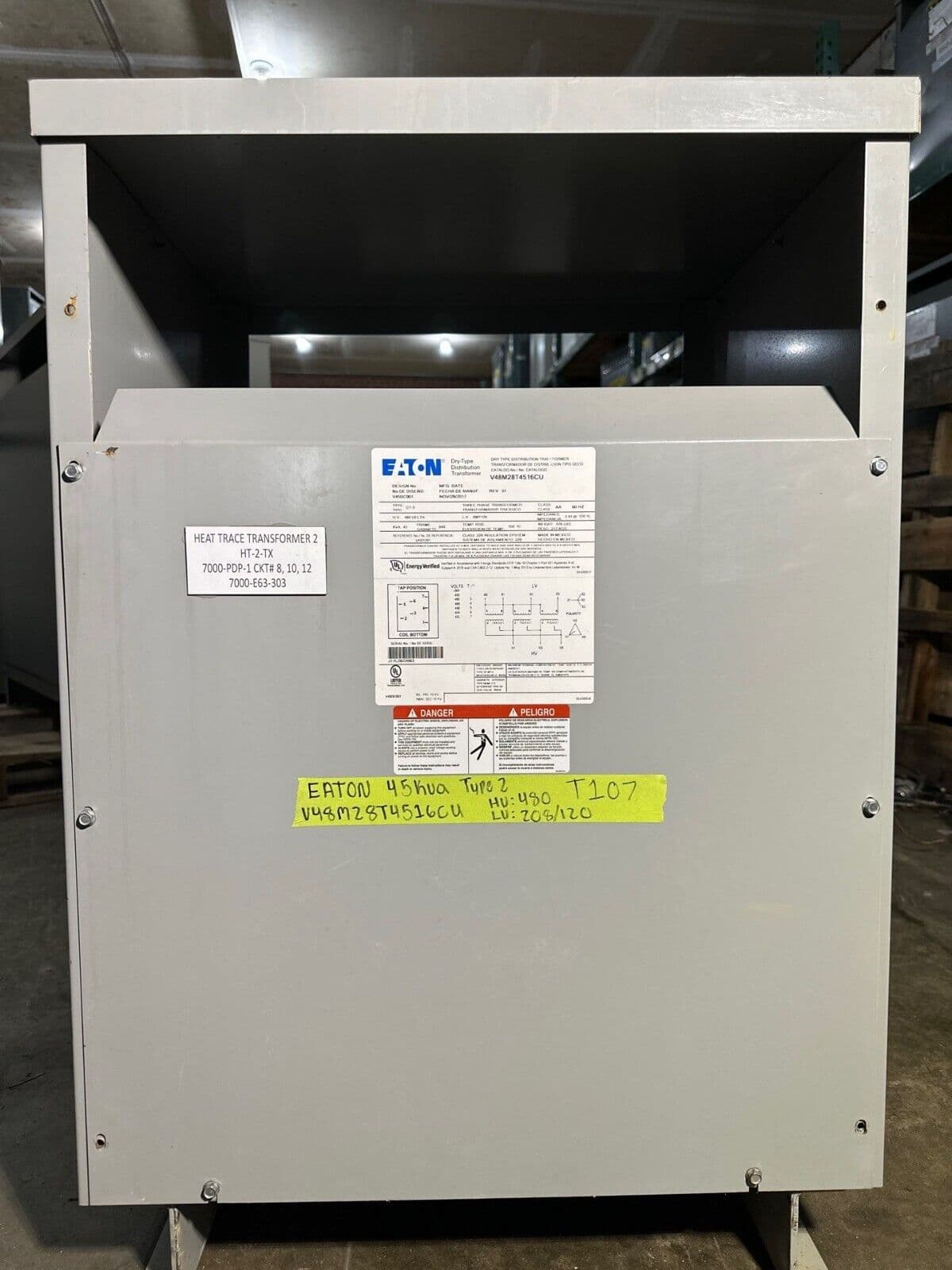 Eaton V48M28T4516CU Dry Type Transformers — image 1 of 6